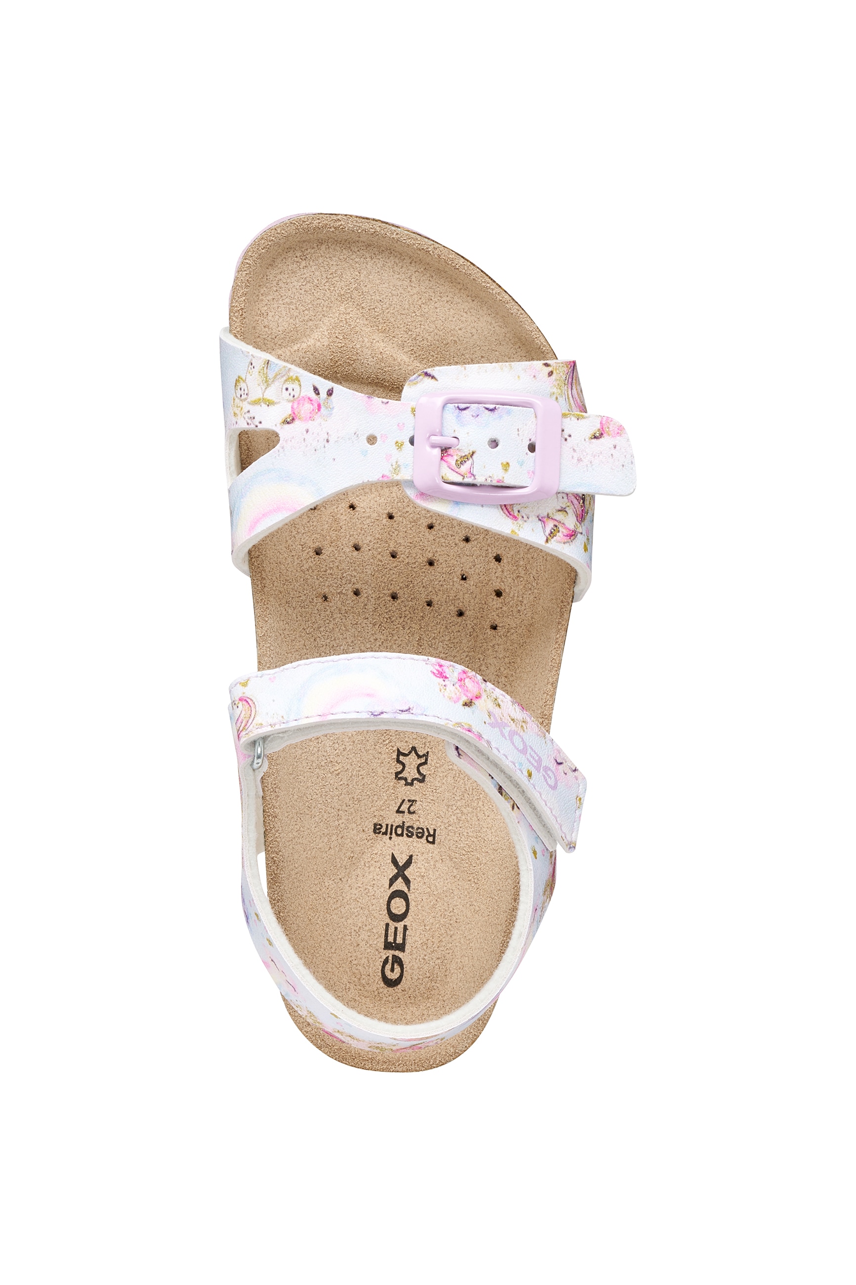 Geox Sandale »J ADRIEL GIRL«  Kinderschuh mit Klettverschluss, Größenschablone zum Download
