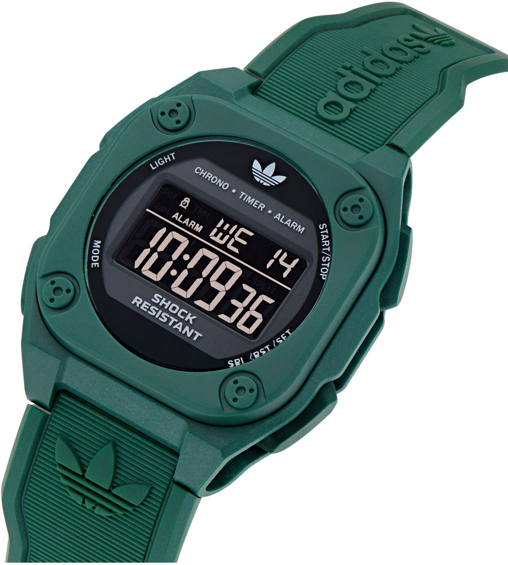 adidas Originals Chronograph »CITY TECH FOUR«, Quarzuhr, Armbanduhr, Herrenuhr, Damenuhr,Datum, Stoppfunktion,digital