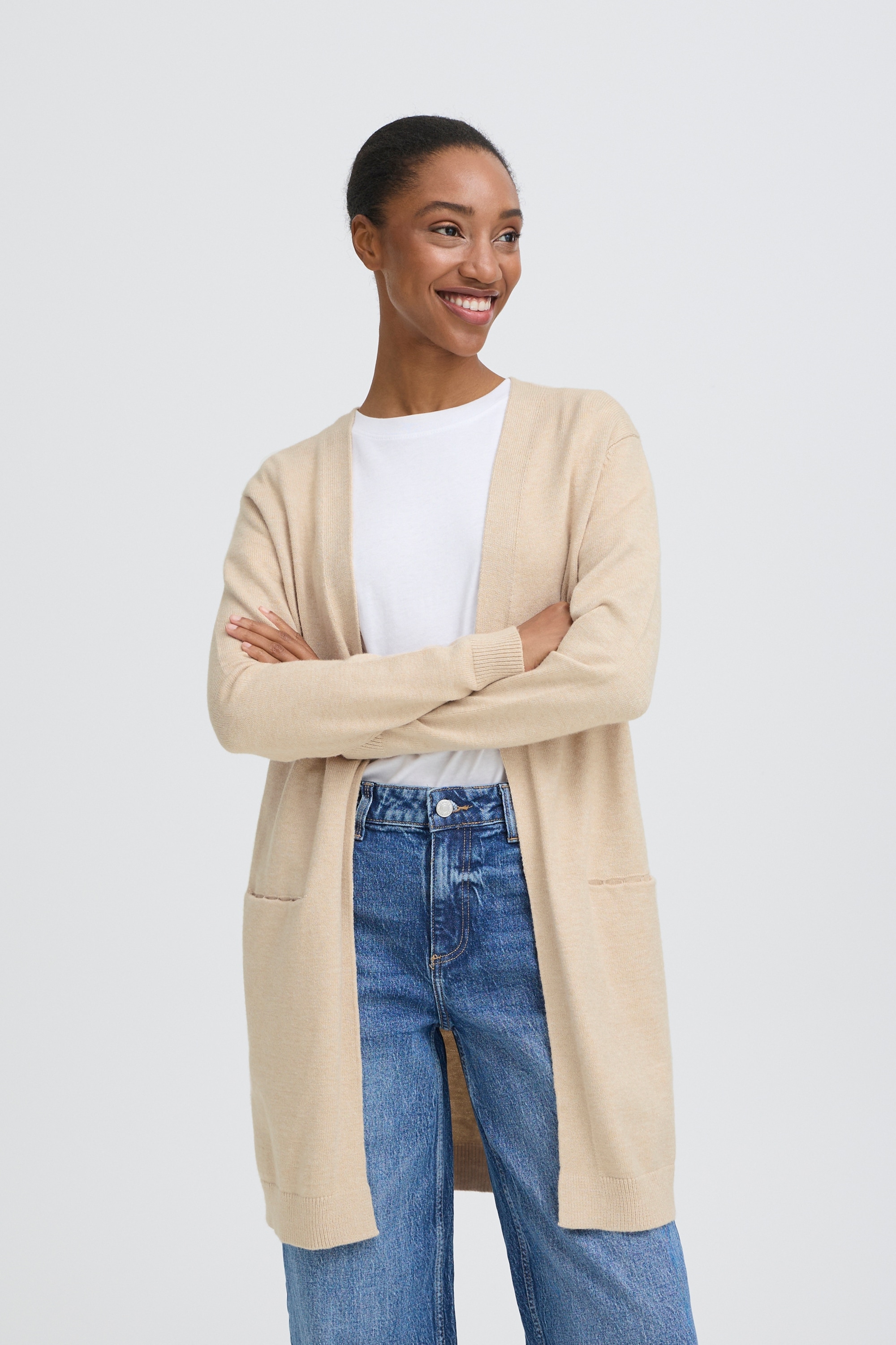 b.young Strickjacke »Damen Langarm BYNONINA«