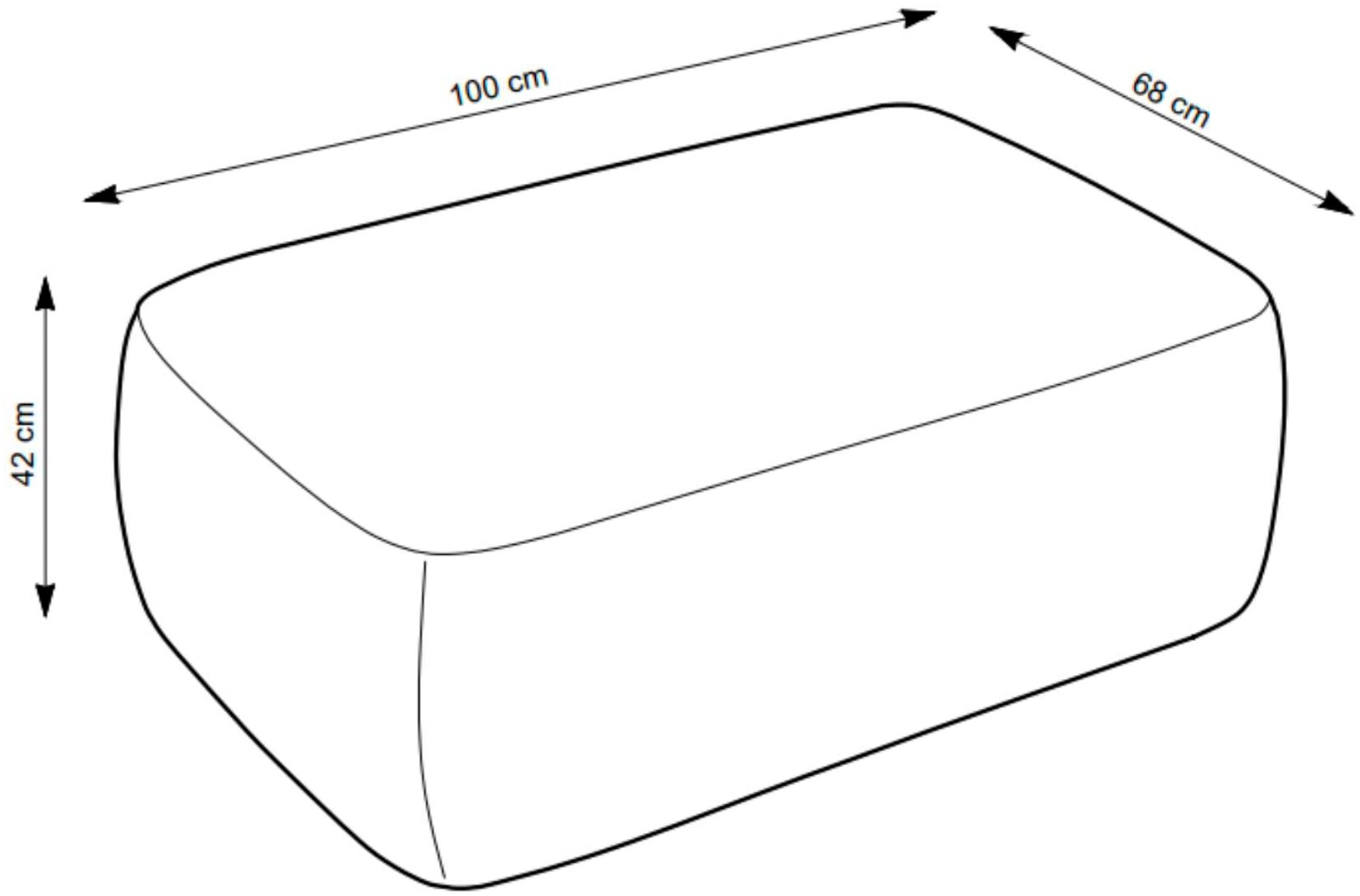 Home affaire Polsterhocker »Torge, Hocker in Cord, Samtvelours oder Struktur« passend zur Serie Torge, rechteckig, bequemer Sitzkomfort