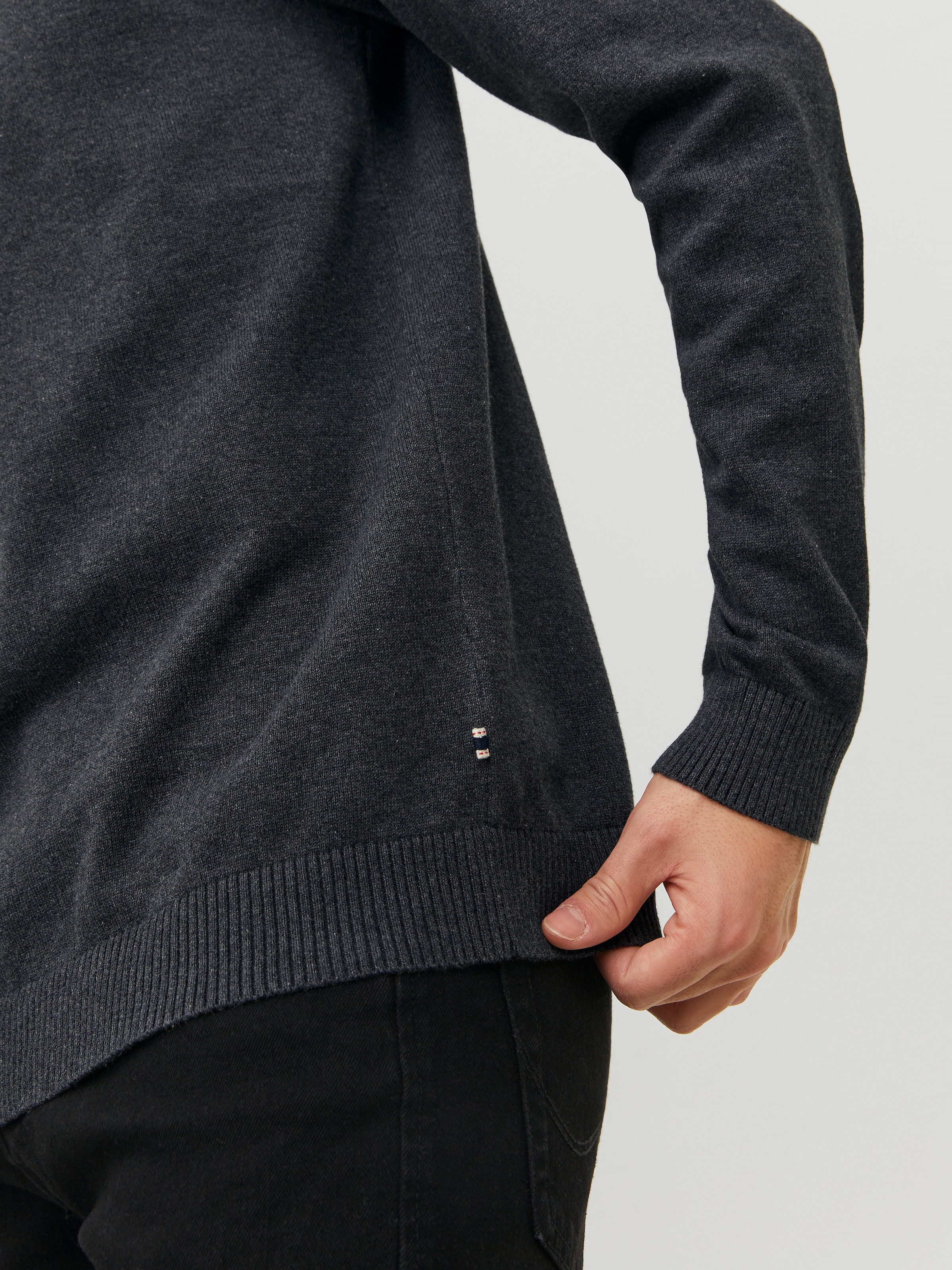 Jack & Jones Rundhalspullover »JJEBASIC mit Rundhals, ideal für Job und Freizeit« unifarben, modisch, slim fit, Baumwolle, Rundhals