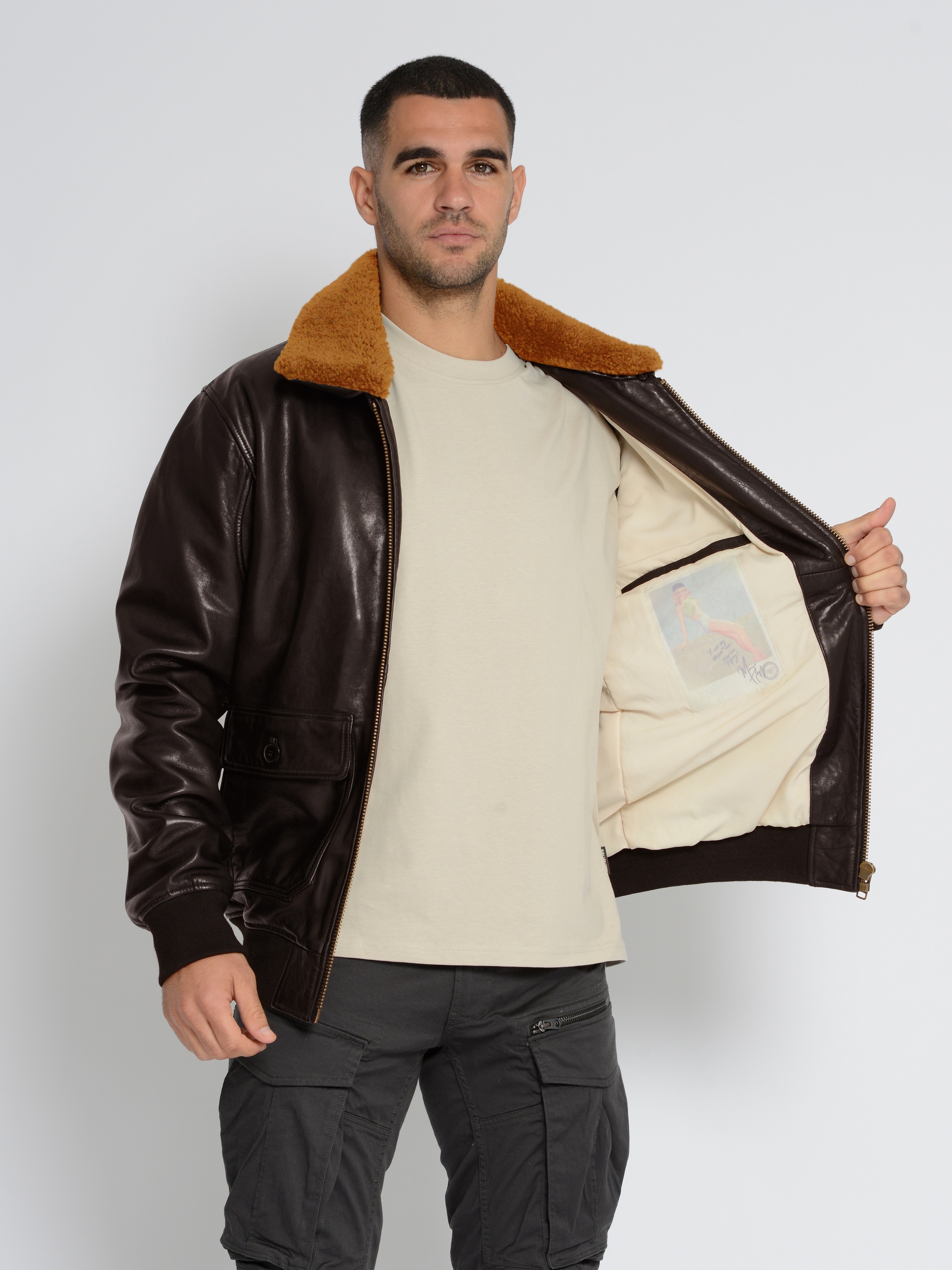 TOP GUN Lederjacke »Lederjacke TG2023002«