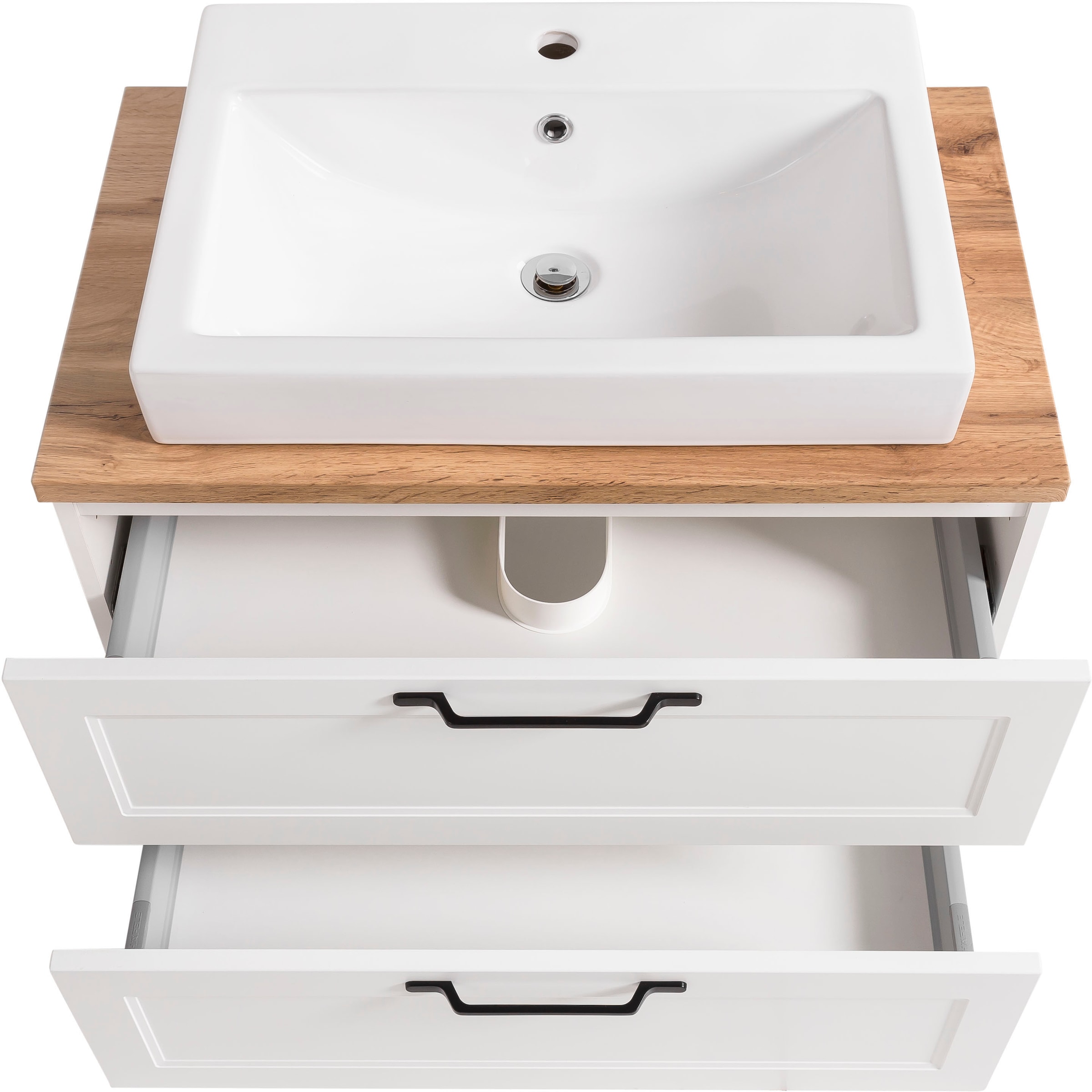 welltime Badmöbel-Set »Lana«, (Komplett-Set, 2 St.), Badezimmer-Set, 2-teilig, inkl. Waschbecken, 80 cm breit