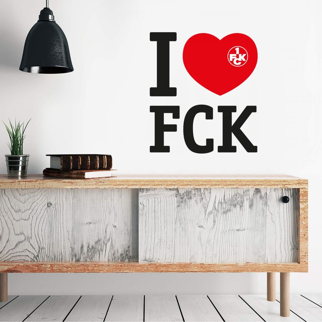 kaufen »Fußball St.) (1 Wandtattoo Wall-Art bequem Fanartikel I FCK«, love