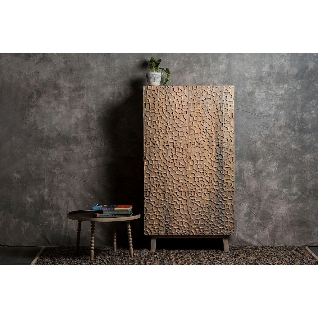 Home affaire Sideboard »Groveland«, landschaftsähnliche Holzschnitte auf den Türen, Höhe 140 cm