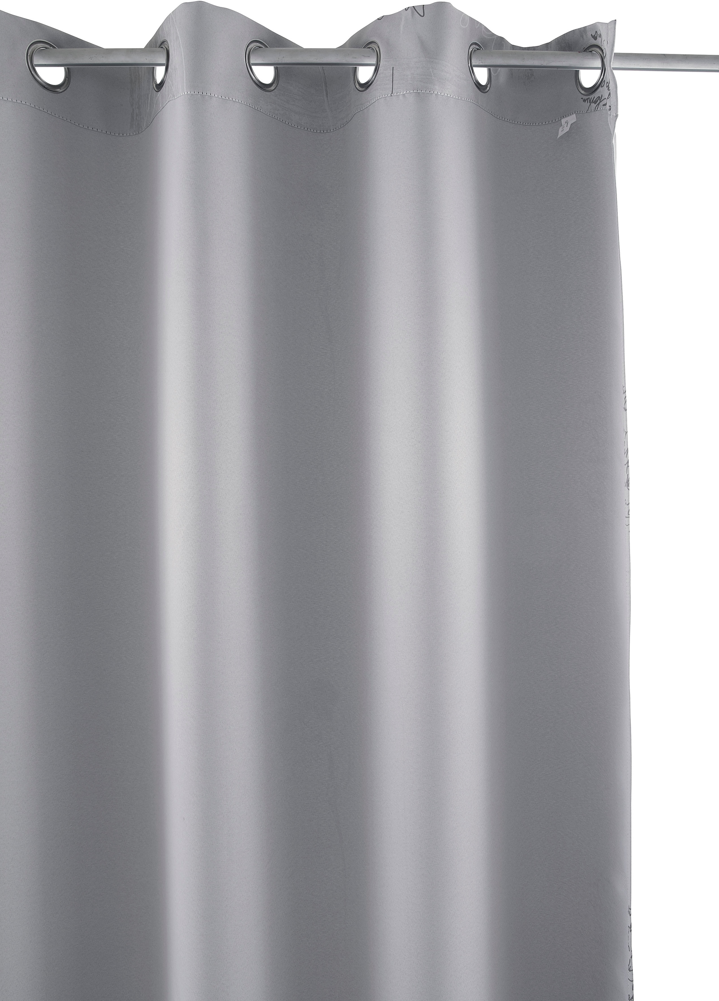 my home Vorhang »AMSTERDAM« Ösen 1 Stk. tlg. blickdicht, bedruckt, 135x235 cm,