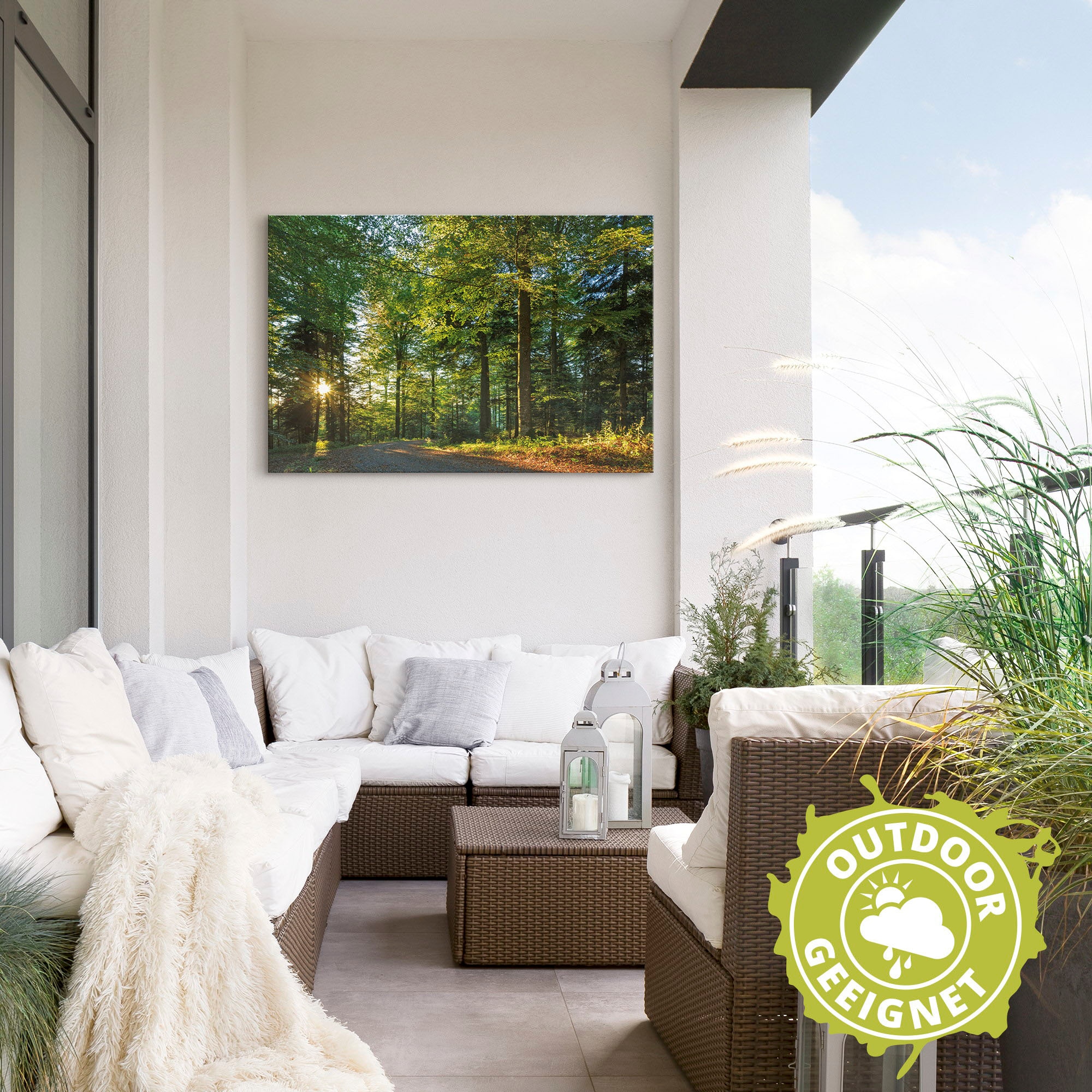 Artland Wandbild »Waldweg im Romantischen Schwarzwald« Waldbilder 1 Stk. tlg. als Alubild, Leinwandbild in verschied. Größen