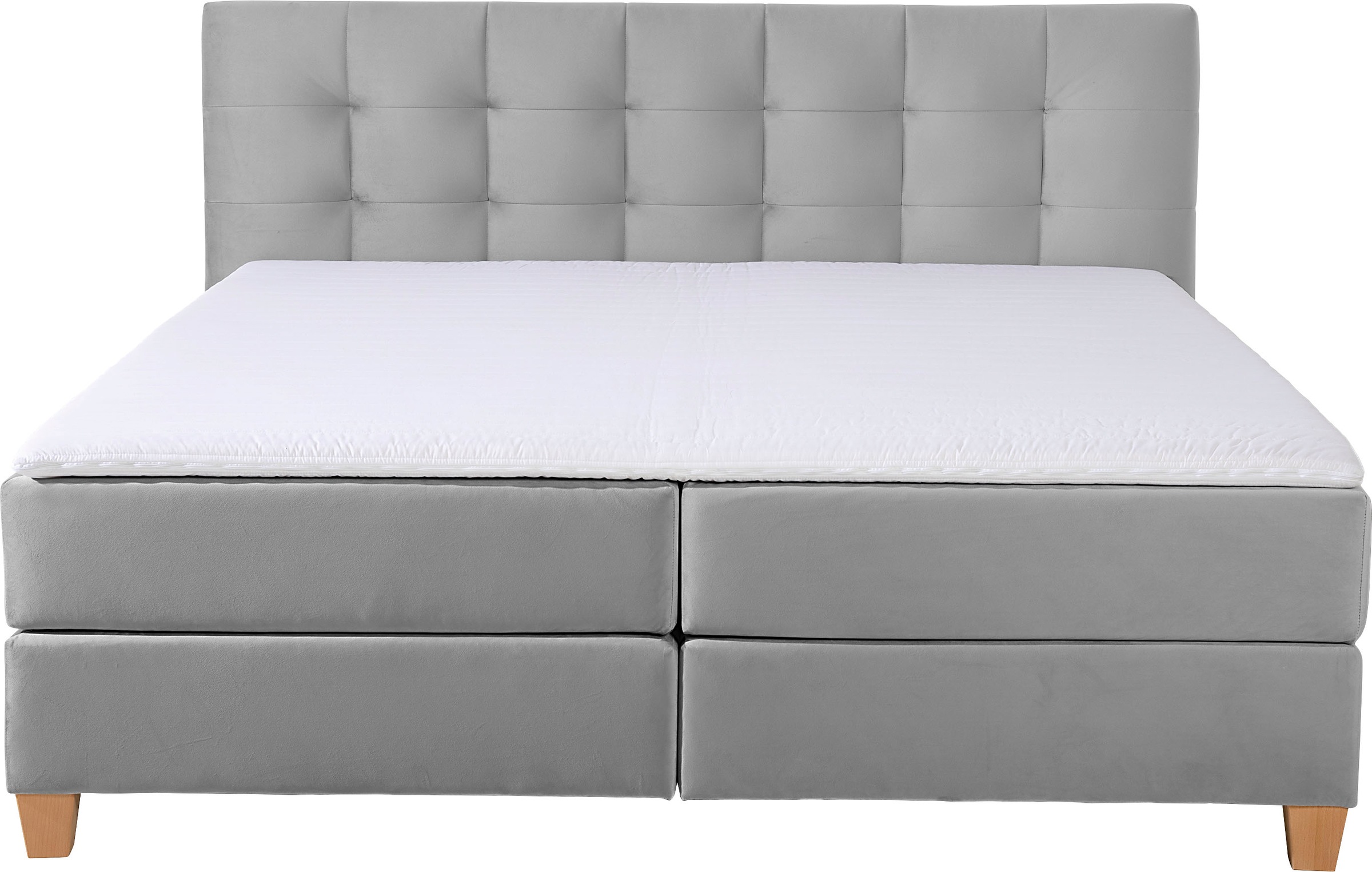 Home affaire Boxspringbett »Moulay«, inkl. Topper, in Überlänge 220 cm, 3 Härtegrade, auch in H4