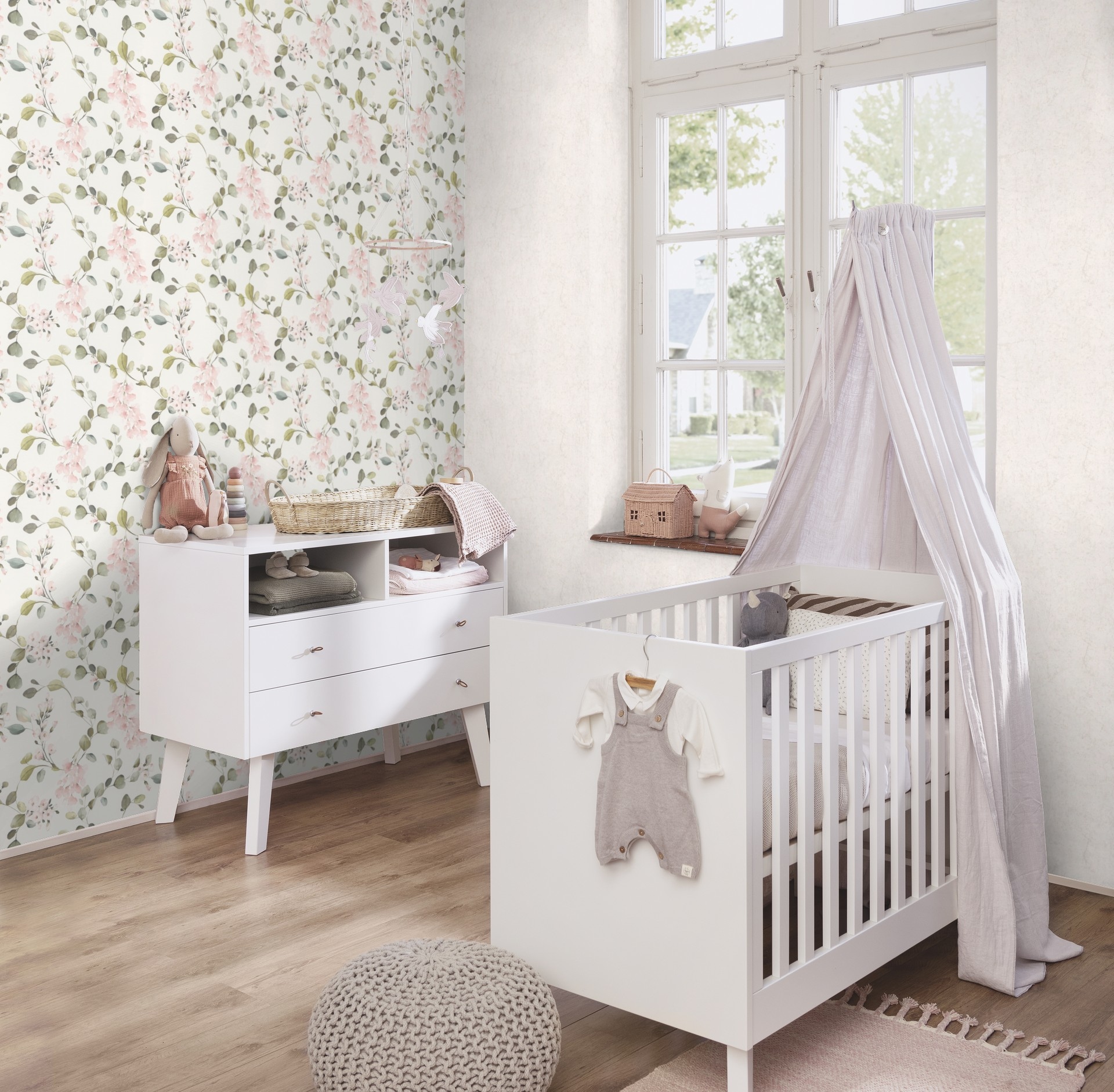 Rasch Papiertapete »mit Blüten«, Motiv, Blumen