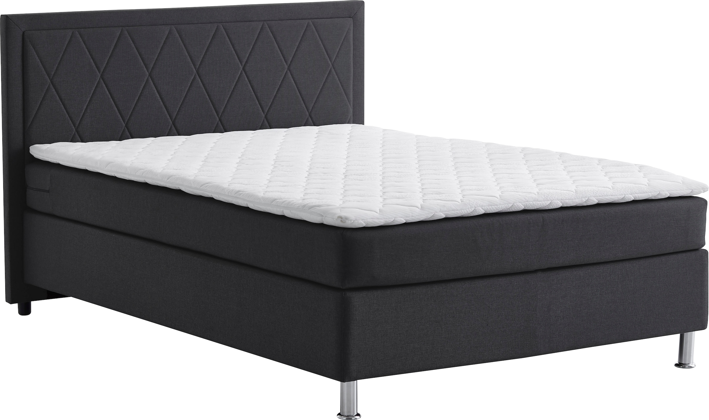 ATLANTIC home collection Boxbett »Helen« Tonnentaschenfederkern-Matratze und Topper, wahlweise mit Bettkasten