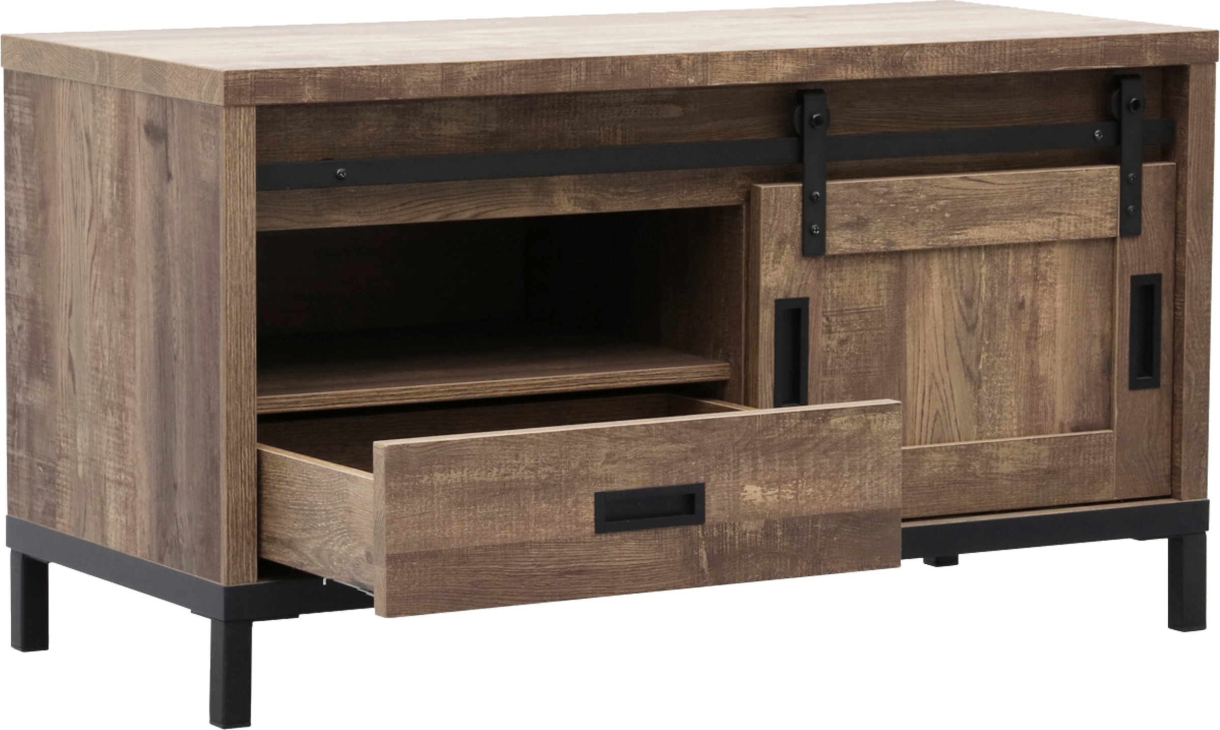 OMG Design TV-Schrank »Stanley Lowboard« mit Schiebetür, Breite 120 cm, in zwei Breiten
