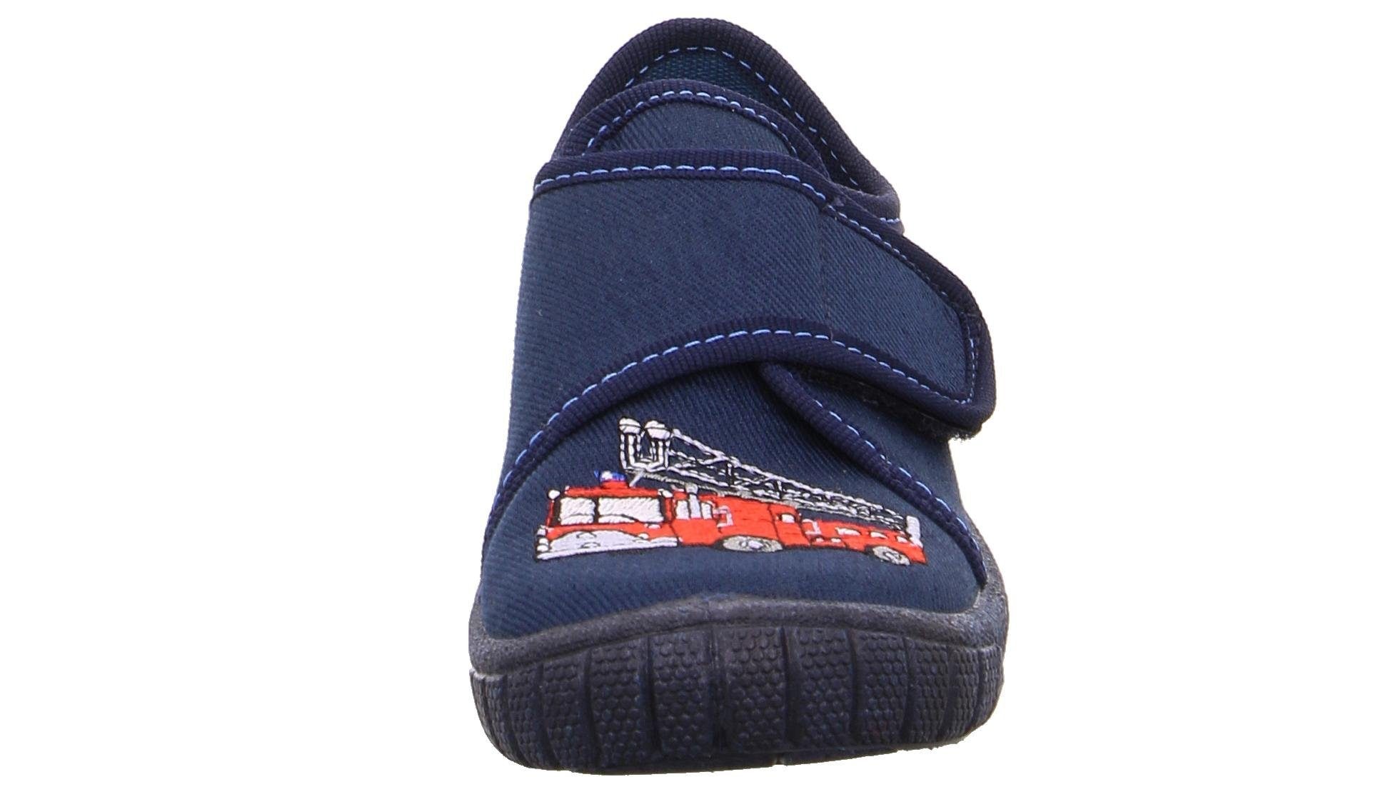 Superfit Hausschuh »Bill WMS: Mittel«, Kindergarten Schuh im Jeans-Look, Größenschablone zum Download