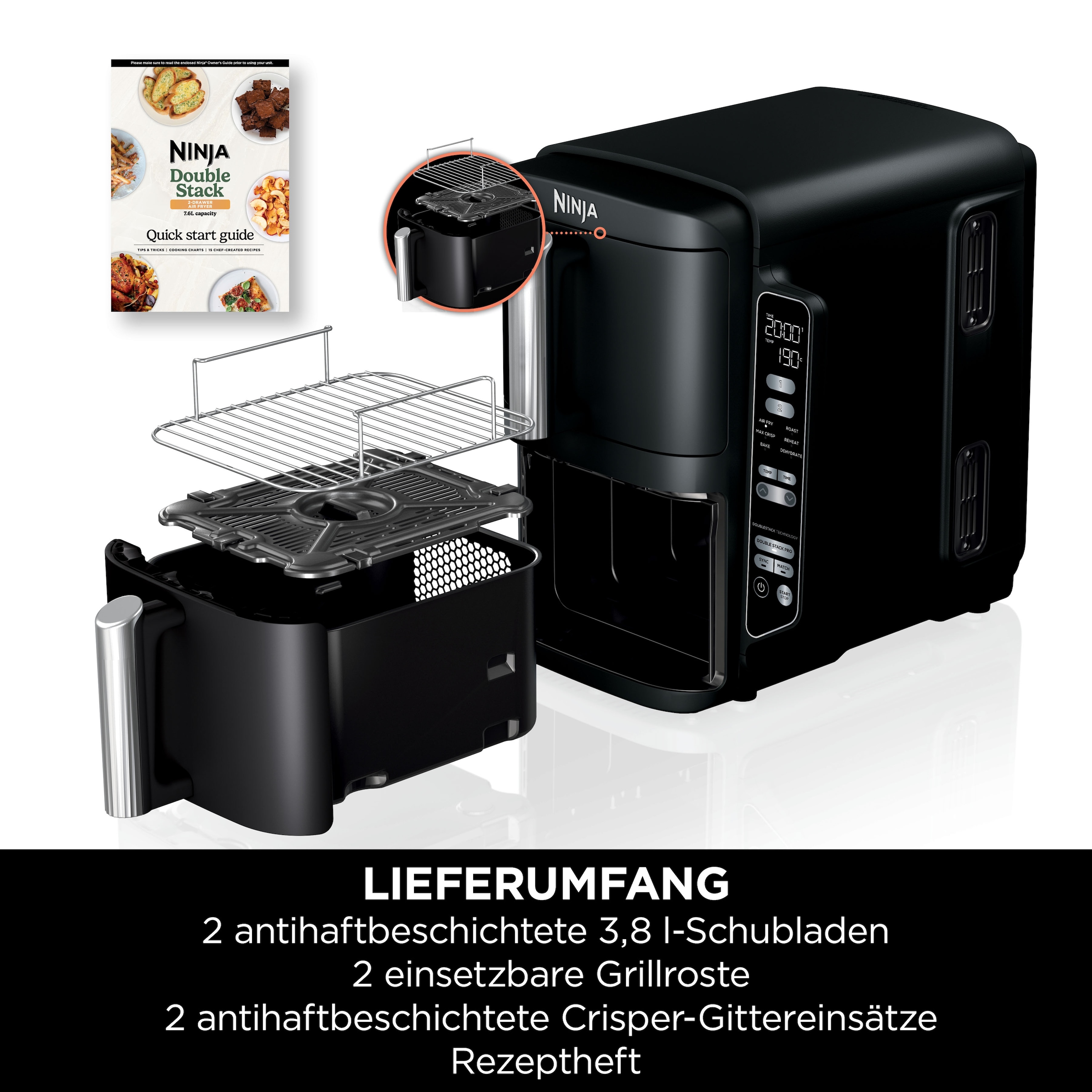 NINJA Heißluftfritteuse »SL300EU«, 2470 W