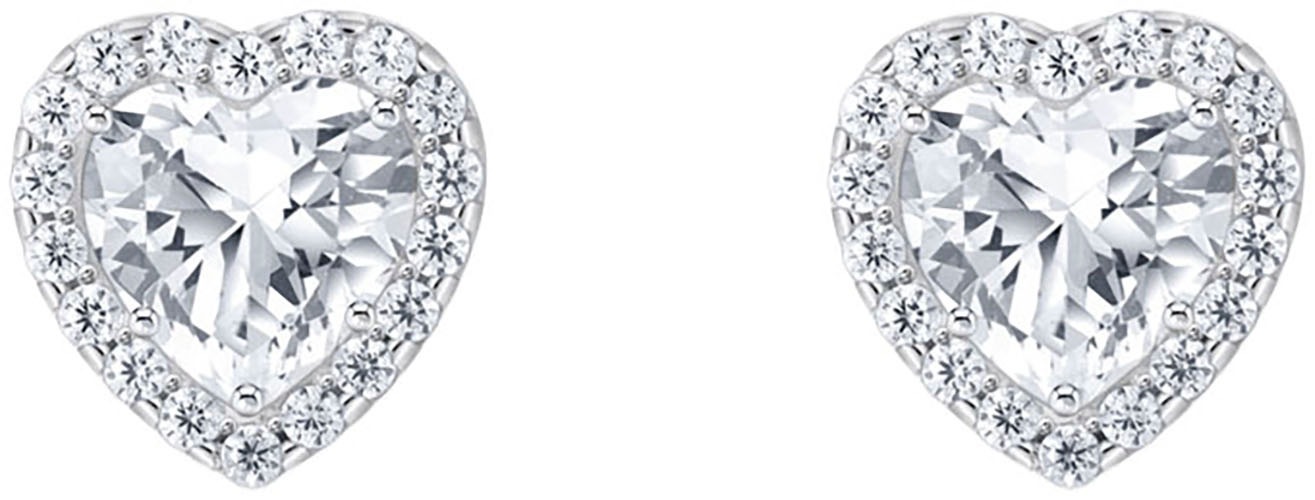 THOMAS SABO Paar Ohrstecker »Schmuck Silber 925 Ohrringe Halo in Herzform« mit Zirkonia (synth.)