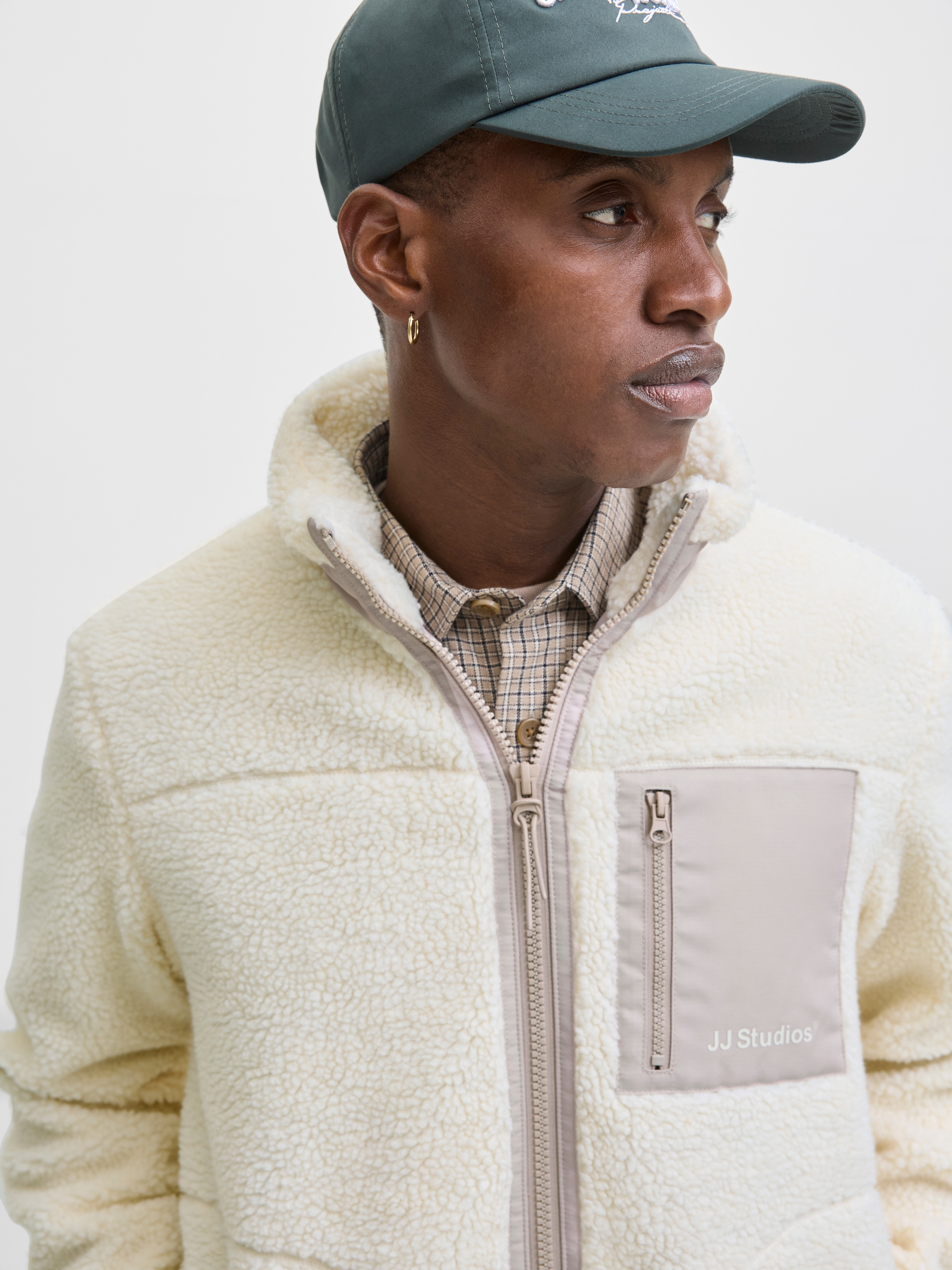 Jack & Jones Fleecejacke »JJESOHO TEDDY JACKET NOOS« ohne Kapuze