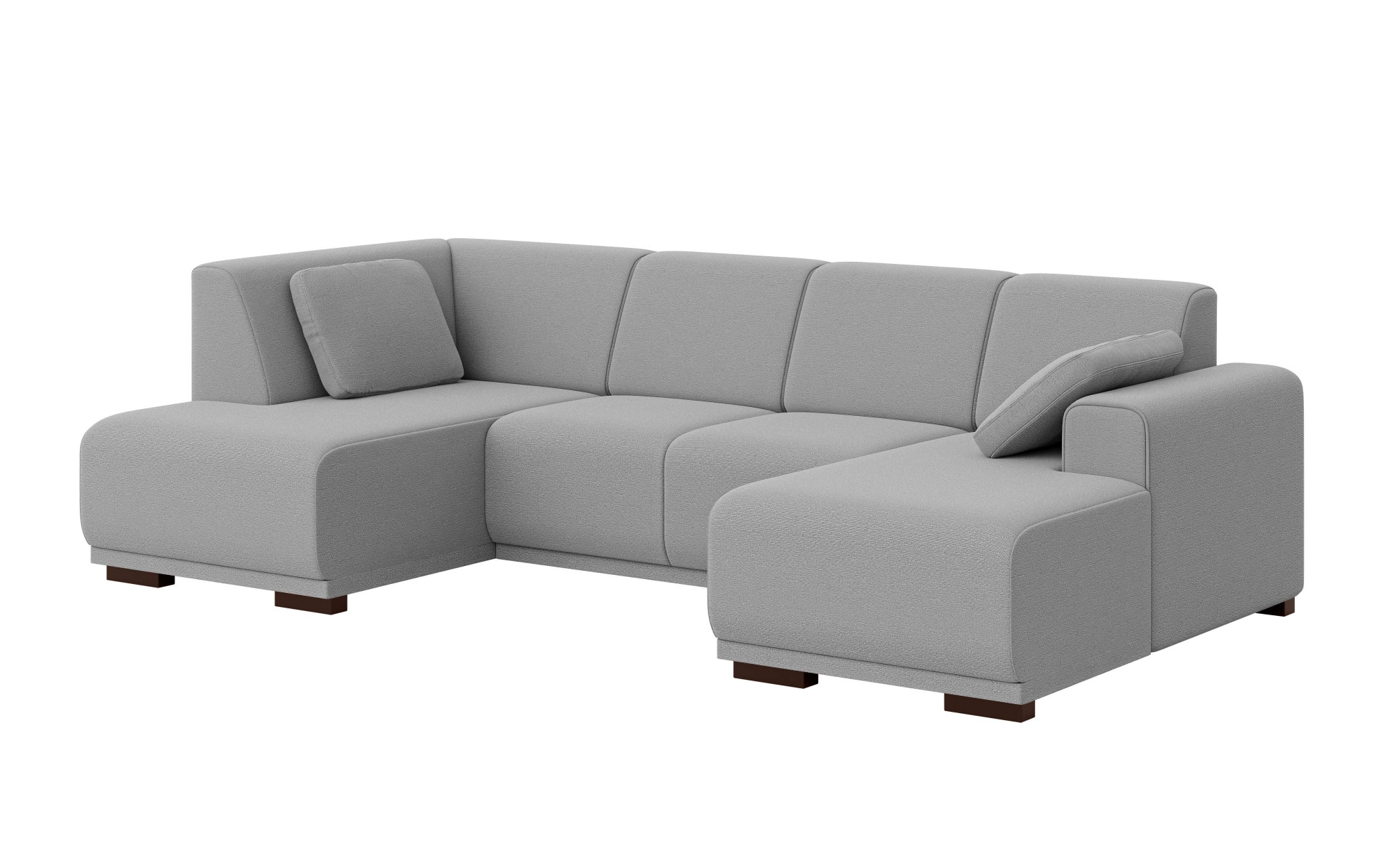 Home affaire Wohnlandschaft »BORNHOLM U-Form mit Recamiere rechts/links, B/T/H: 300/162/85 cm«, U-Form mit Wellenunterfederung, Recamiere rechts oder links bestellbar