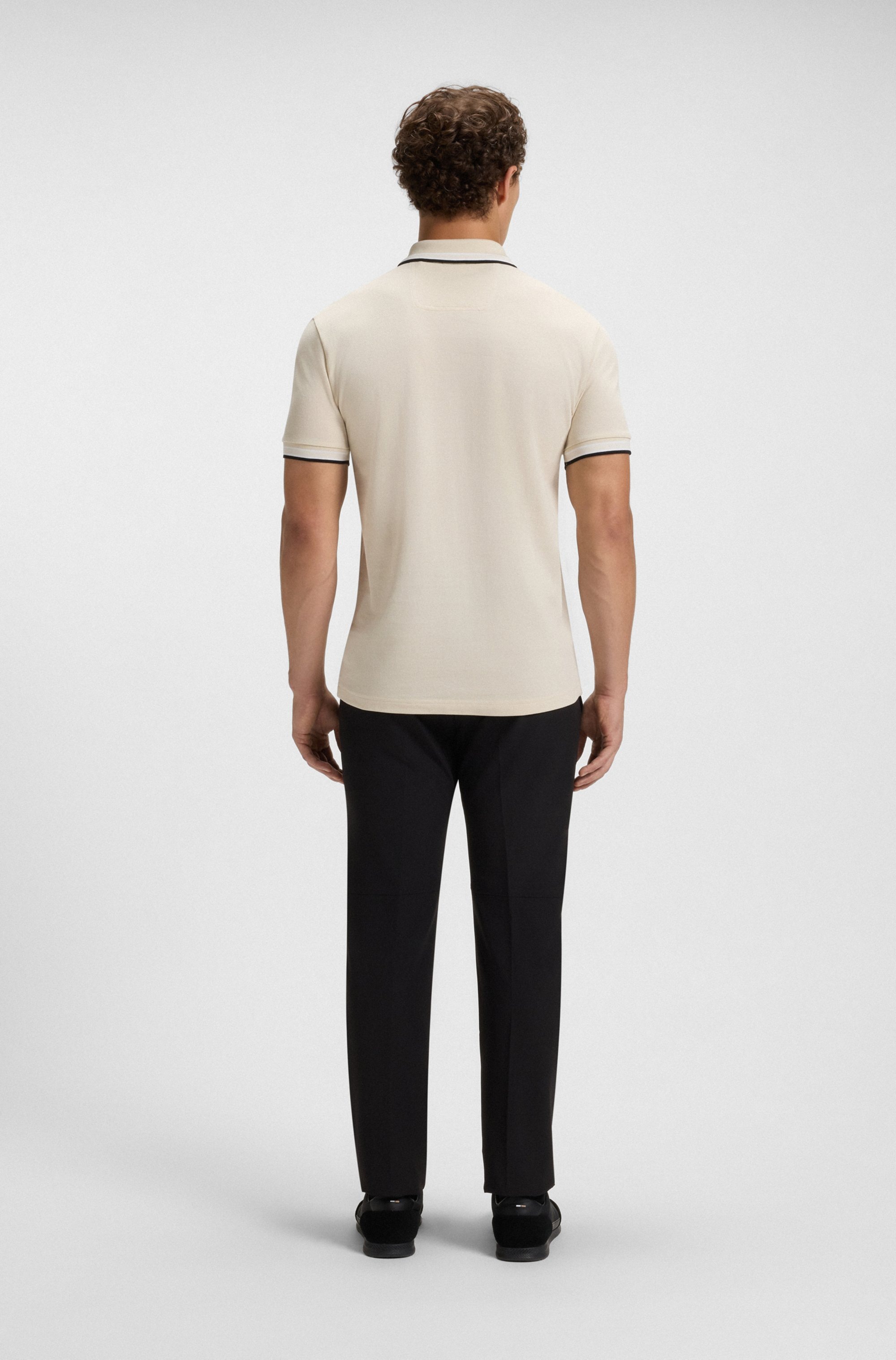 BOSS GREEN Poloshirt »Paddy« mit kontrastfarbenen Streifen am Kragen