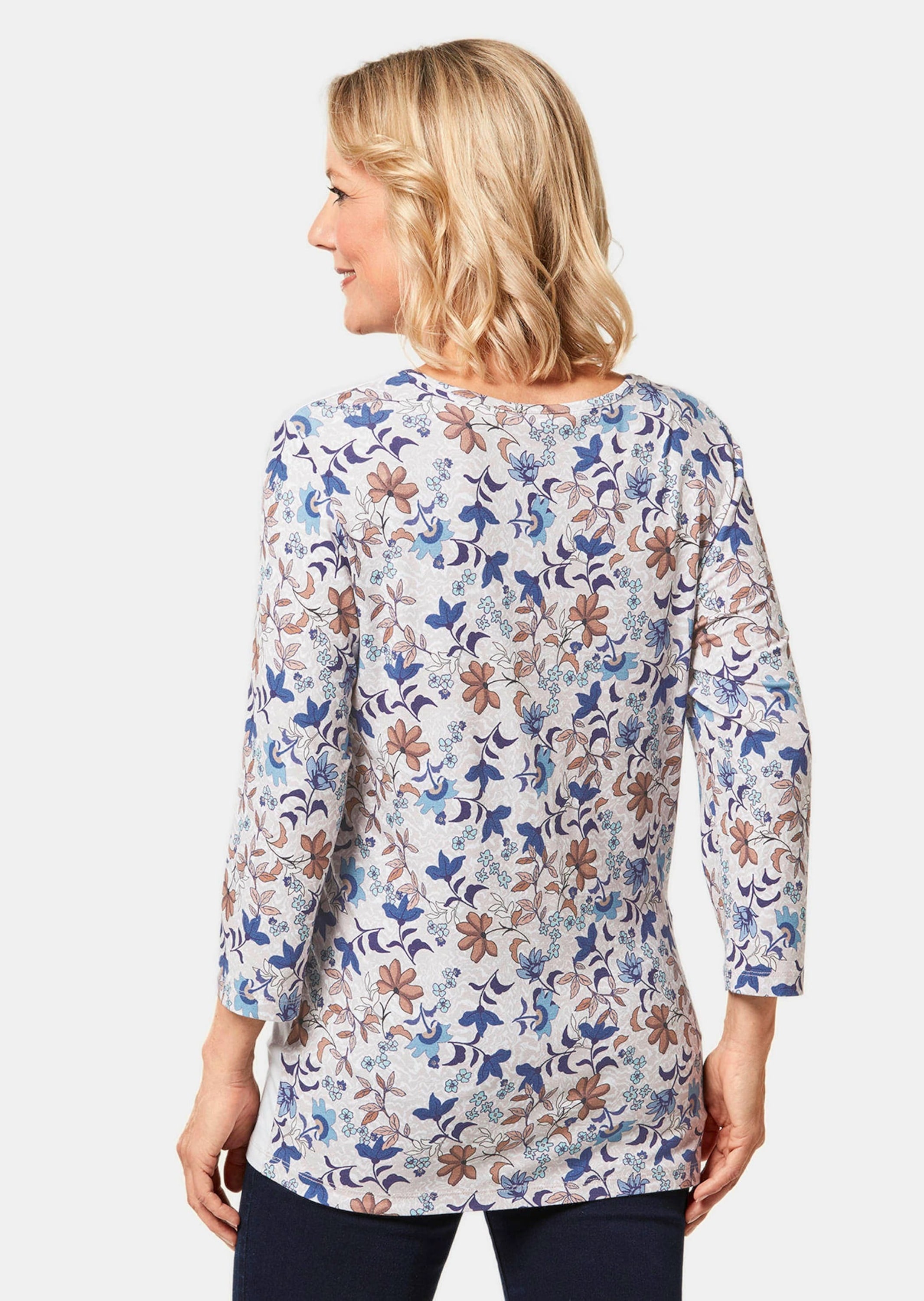 GOLDNER Print-Shirt »Kurzgröße Kurzgröße - Attraktives Druckshirt in einzigartigem Look«