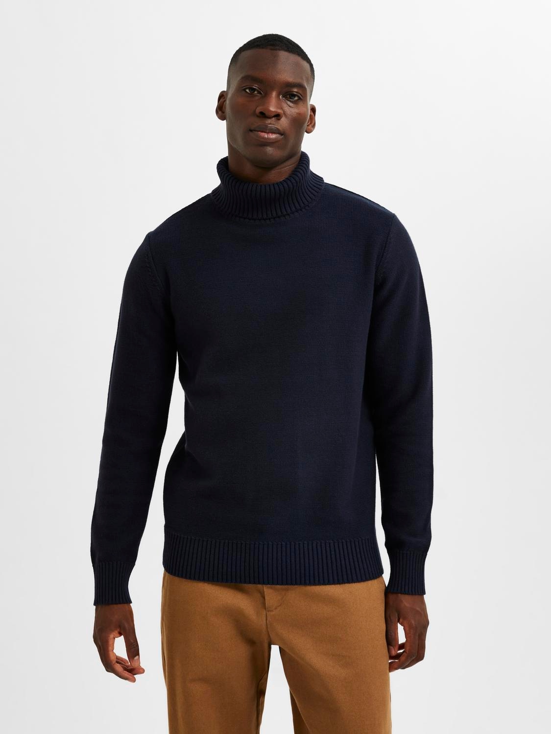 Rollkragenpullover »SLHAXEL LS KNIT ROLL NECK NOOS«