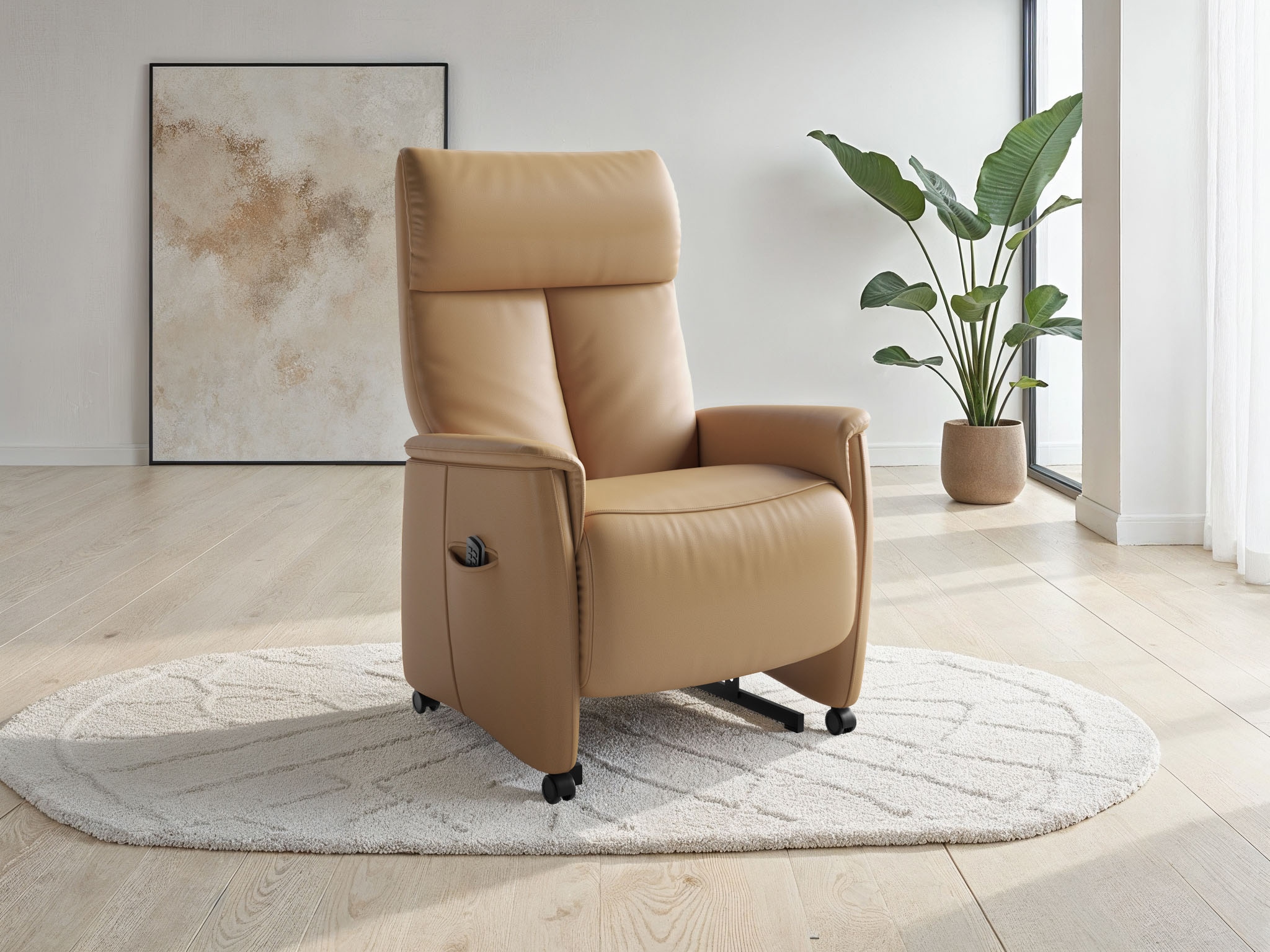 sit&more TV-Sessel "Cremona Comfort" wahlweise manuell oder elektrischer Funktion mit Akku