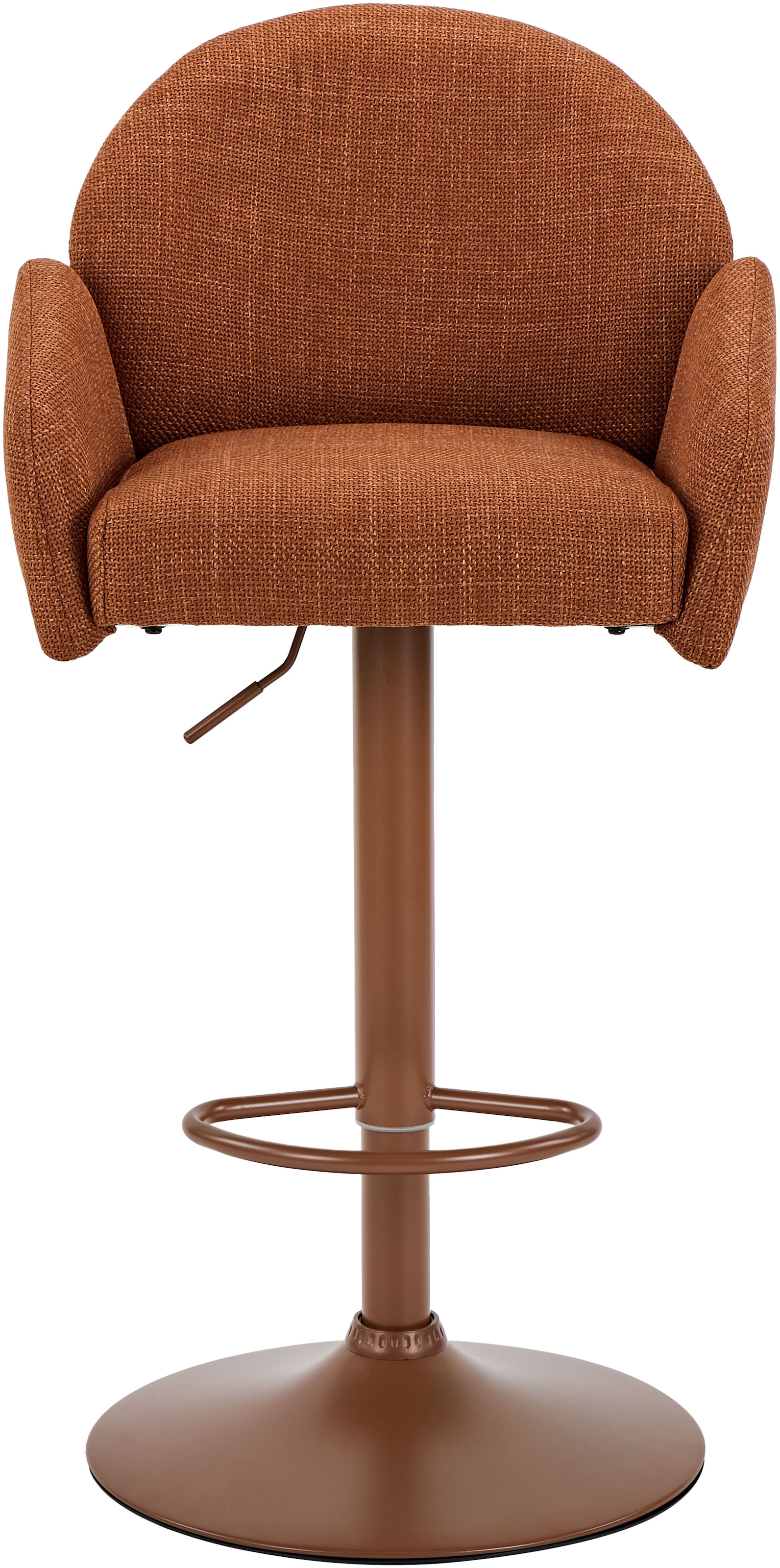 HELA Barhocker »HOLLY« Set, 2 Stk. tlg. 360° drehbar, Höhenverstellbar, Armlehnen, Gestell angepasst an Bezug