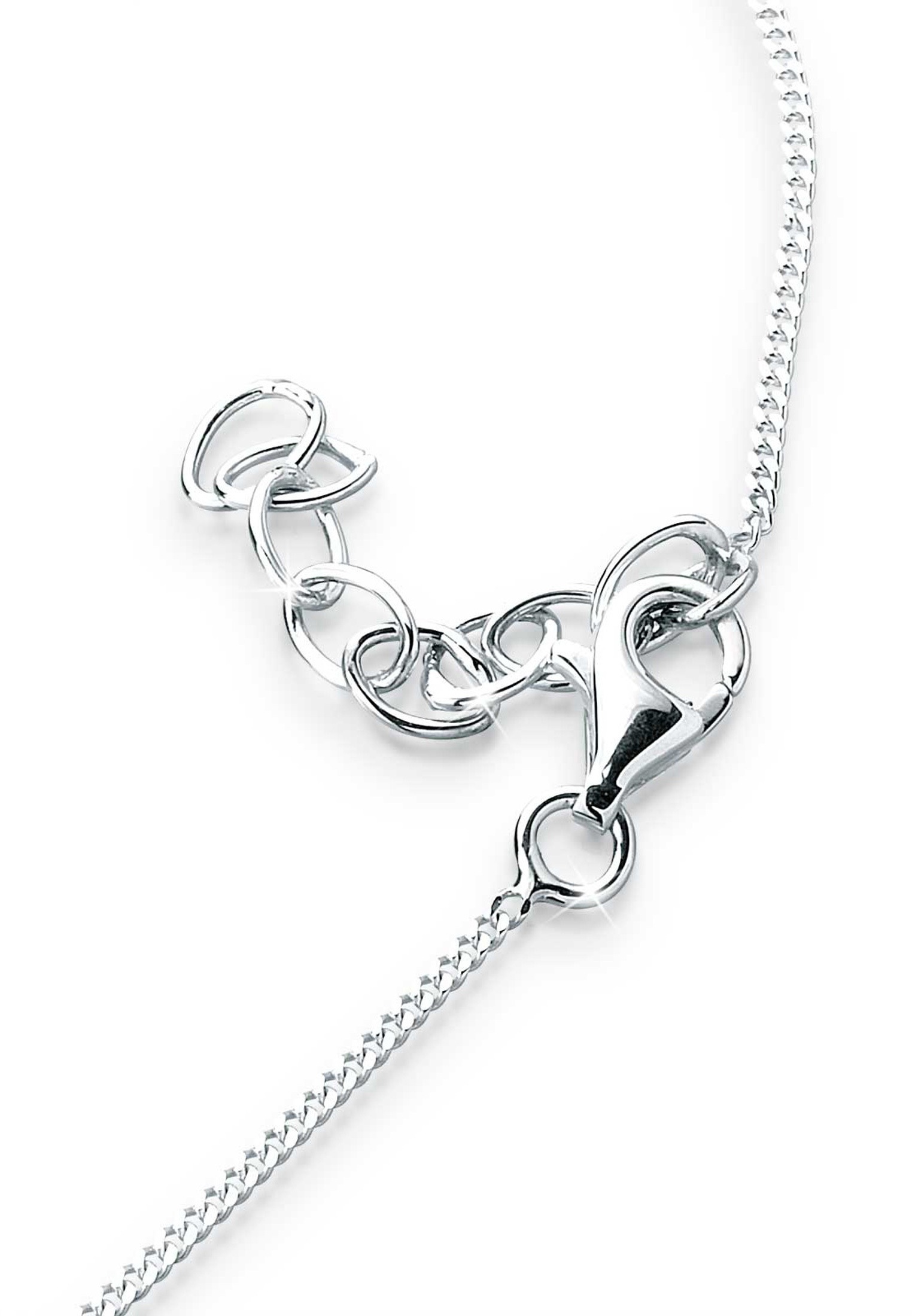Elli Fußkette »Fußschmuck Kristalle 925 Silber«