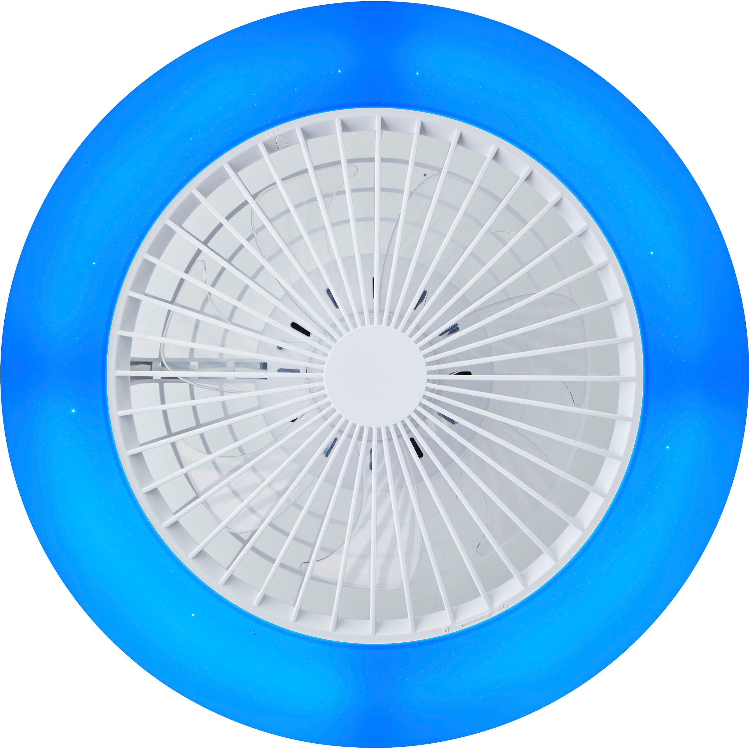 Brilliant LED Deckenleuchte »Salerno« 1 Stk. RGB | warmweiß - kaltweiß LED Leuchte, Ventilator, digitales RGB, 49 cm, 4700 lm, 3000-6500 K