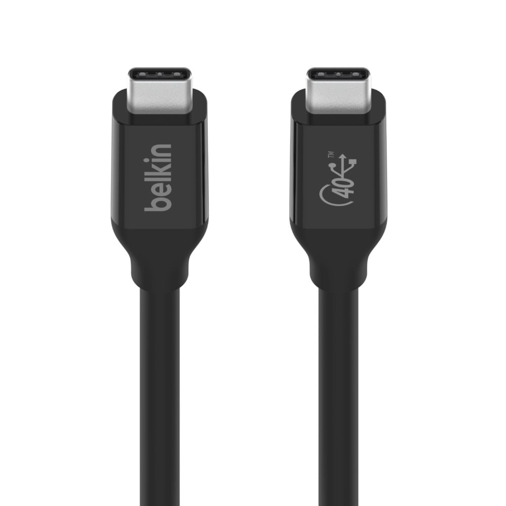 Belkin USB-Kabel »Connect USB4-Kabel« USB-C 80 cm unterstützt Power Delivery und schnelles Laden per „Passthrough“