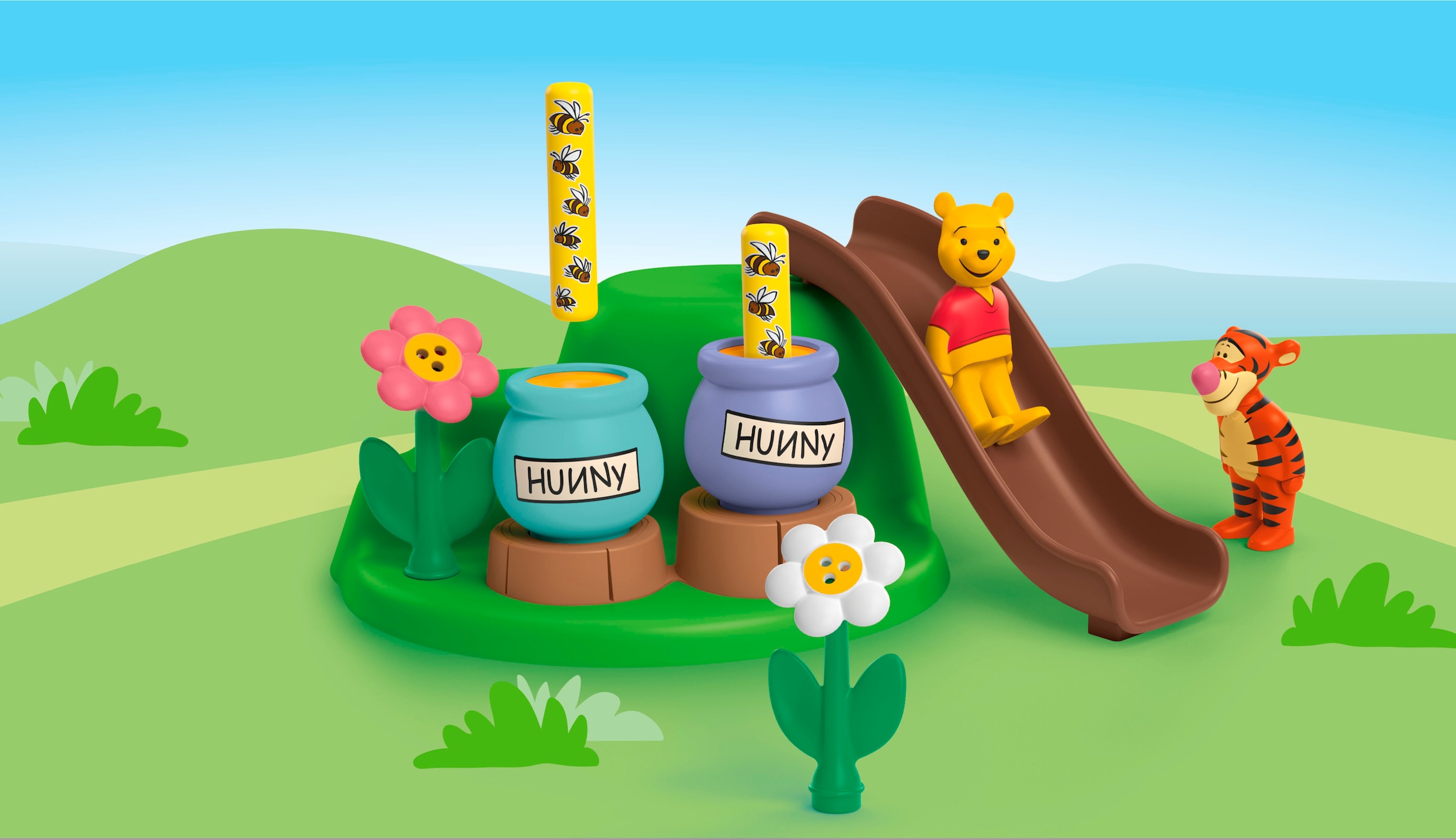 Playmobil® Konstruktions-Spielset »Winnies & Tiggers Bienengarten (71694), JUNIOR & Disney«, (10 St.), Made in Europe