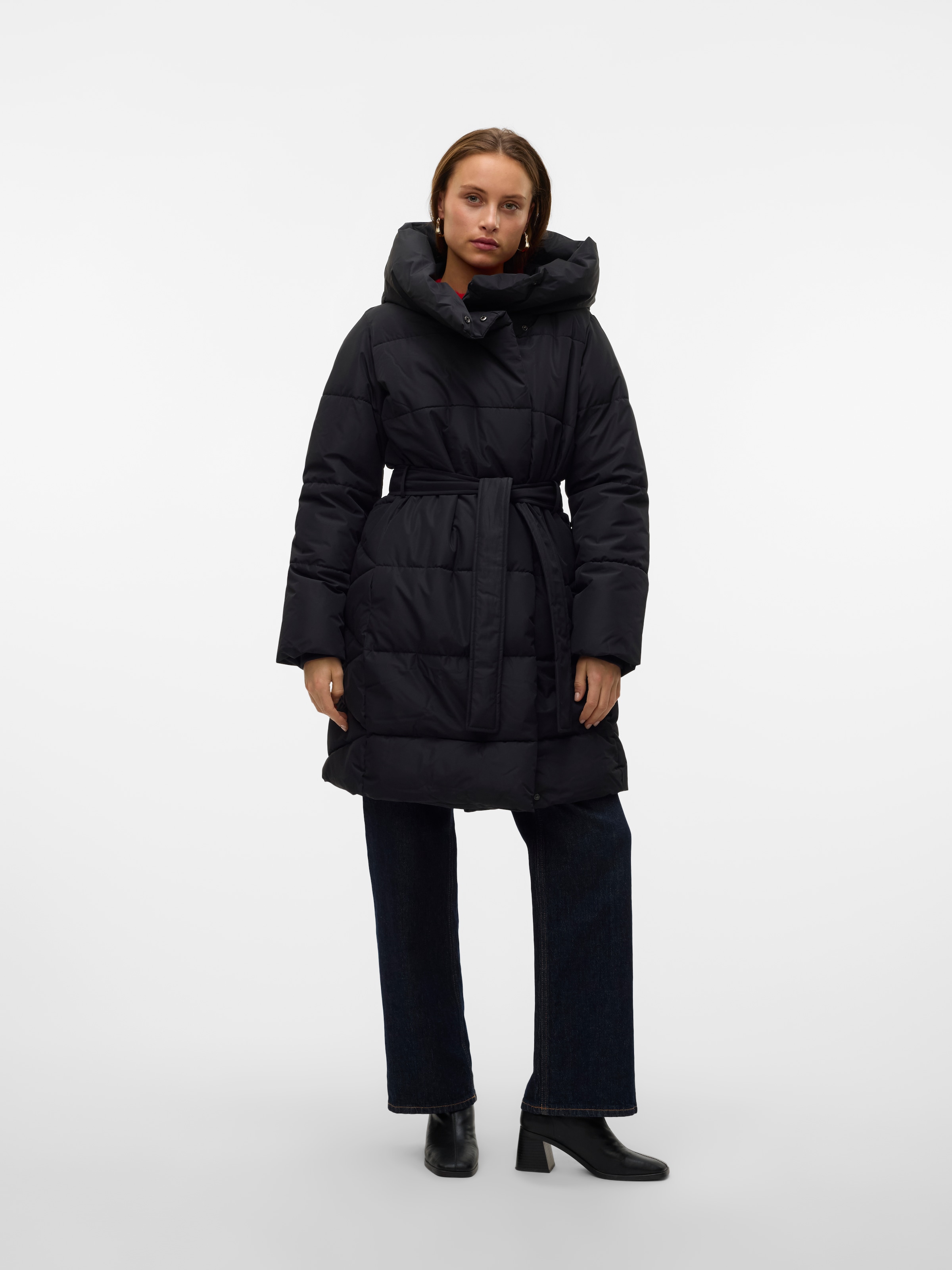 Vero Moda Steppmantel »VMLEONIEKATE COAT GA NOOS«, mit abnehmbarem Bindegürtel