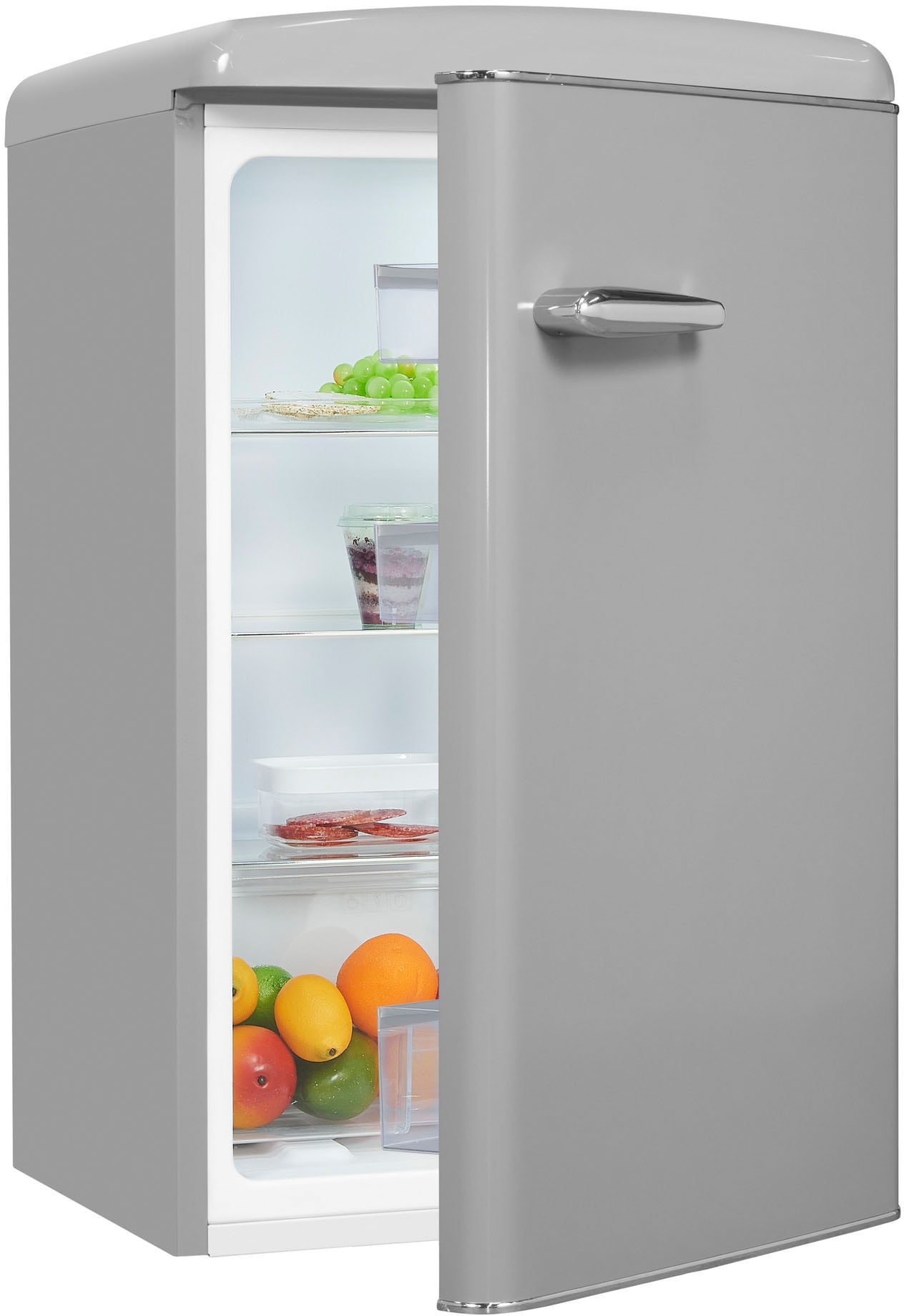 exquisit Kühlschrank »RKS120-V-H-160F grau«, 122 L Volumen