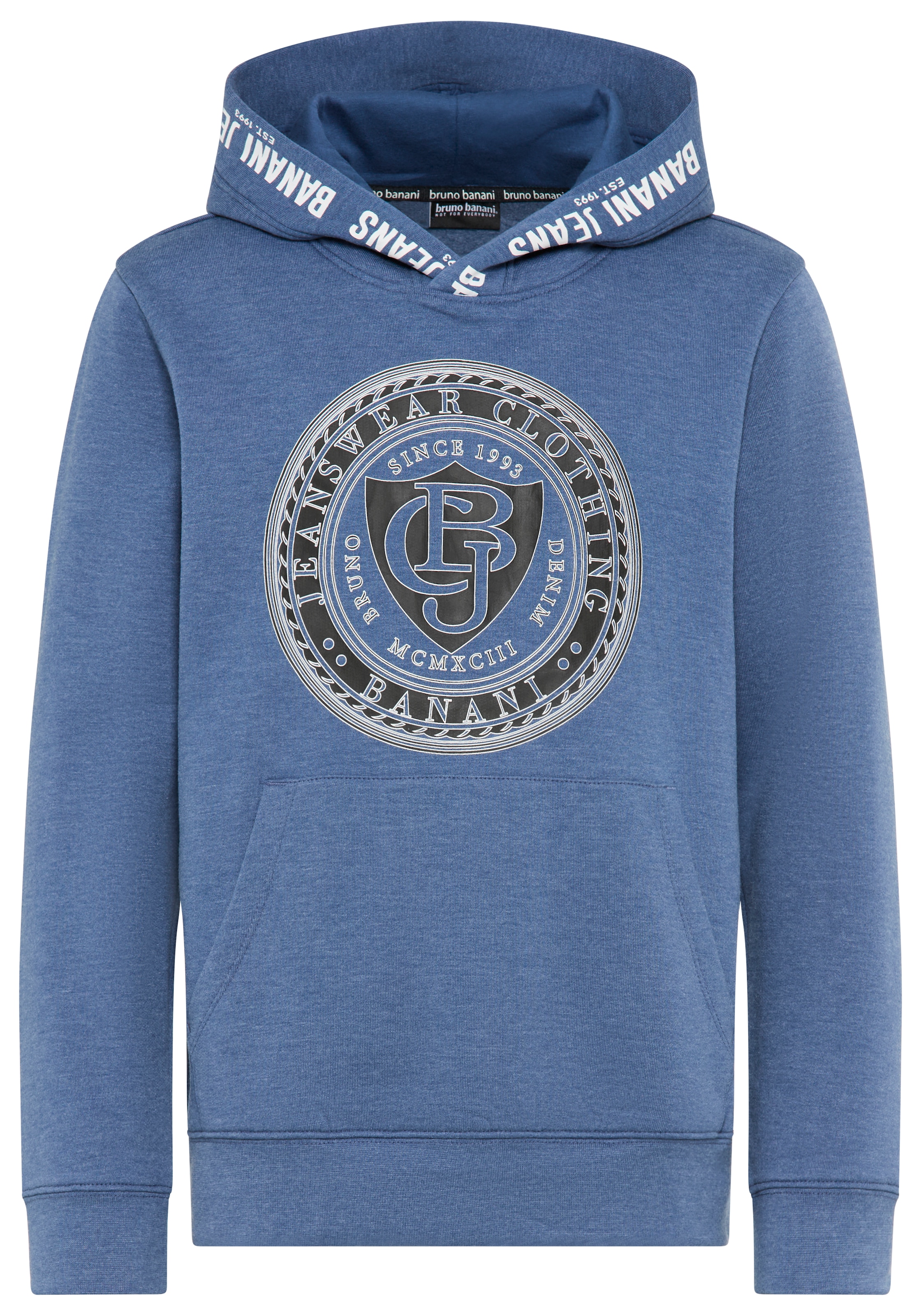 Bruno Banani Kapuzensweatshirt »Hoodie mit Drucken«, Für TEENS, Hoodie mit Logo-Drucken
