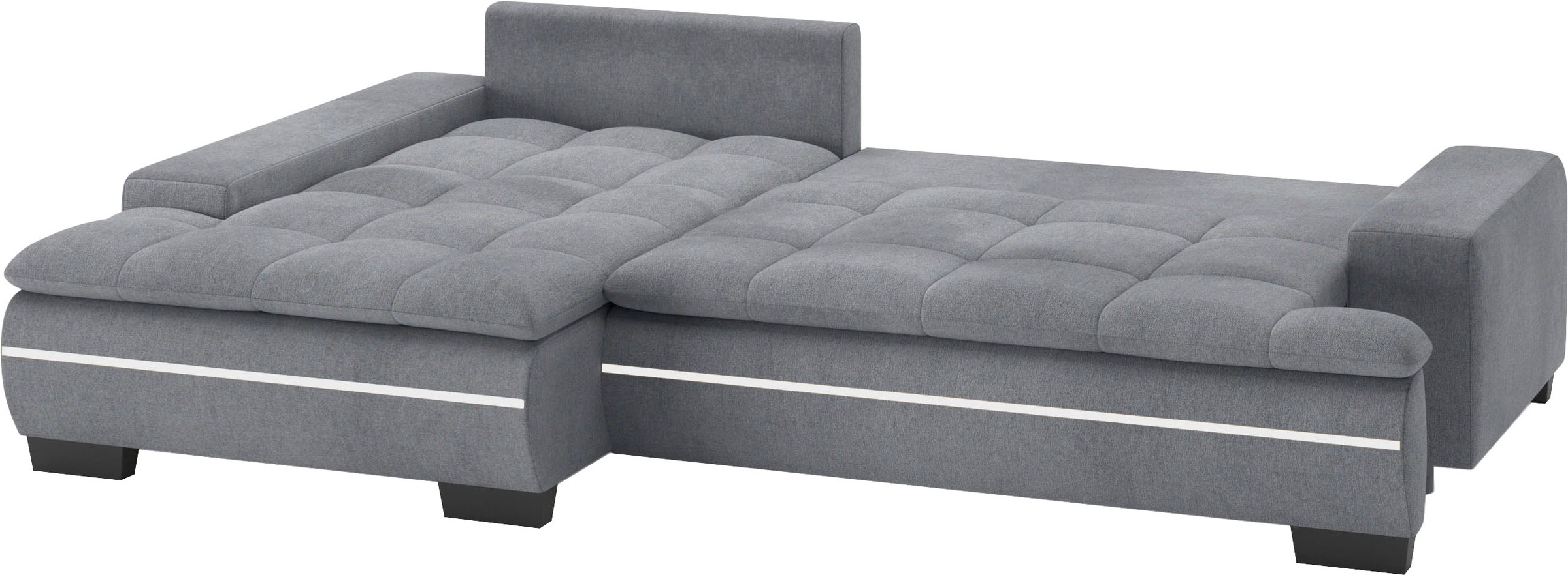 Mr. Couch Ecksofa »Haiti II, L-Form«, RGB-LED Beleuchtung, wahlweise mit Kaltschaum, Bett, Bettkasten