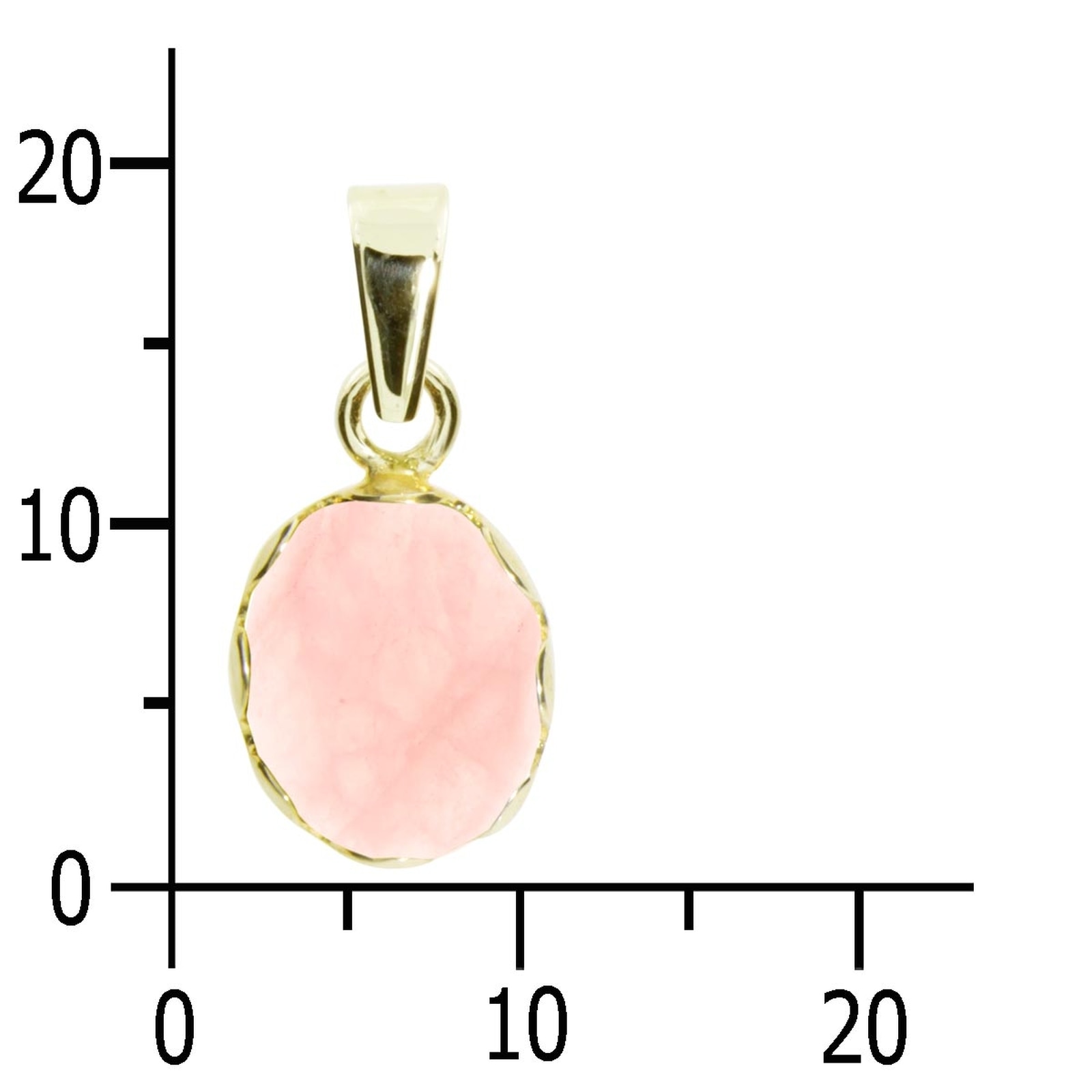 OSTSEE-SCHMUCK Kettenanhänger »- Käthe - Gold 333/000 - Rosenquarz« ()