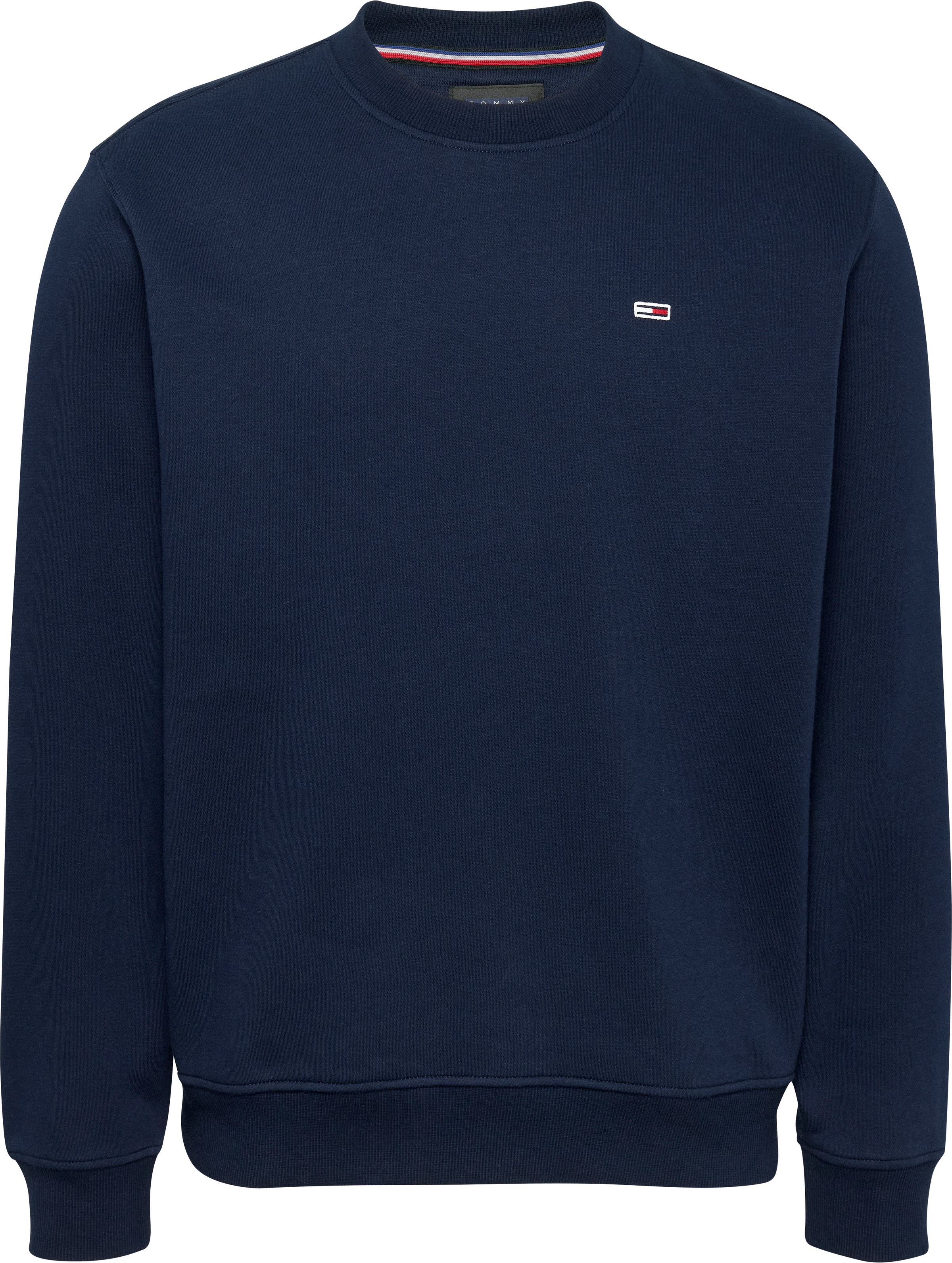 Tommy Jeans Sweatshirt »TJM REG S FLAG CREW«, Mit besticktem Markenlogo auf Brusthöhe