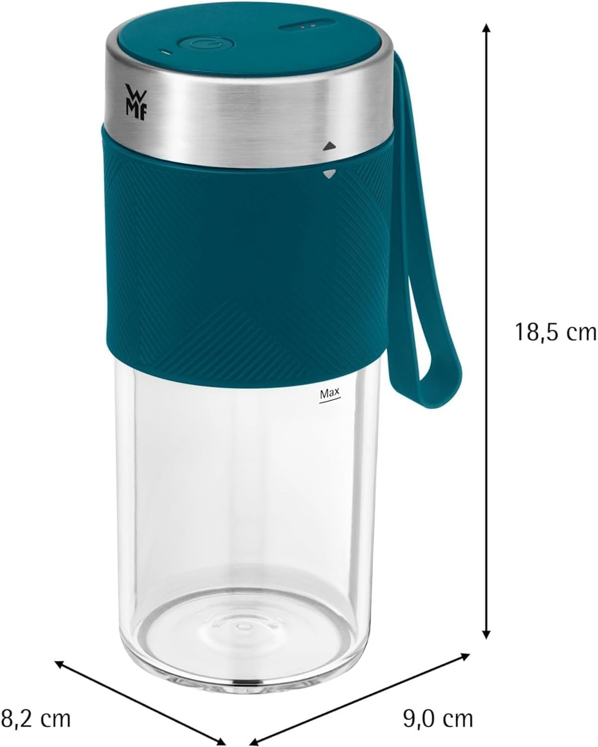WMF Smoothie-Maker »KÜCHENminis Mix on the Go« 50 W tragbar, wiederaufladbar, 300 ml, 50 W, langlebiger Akku, 20.000 U/min
