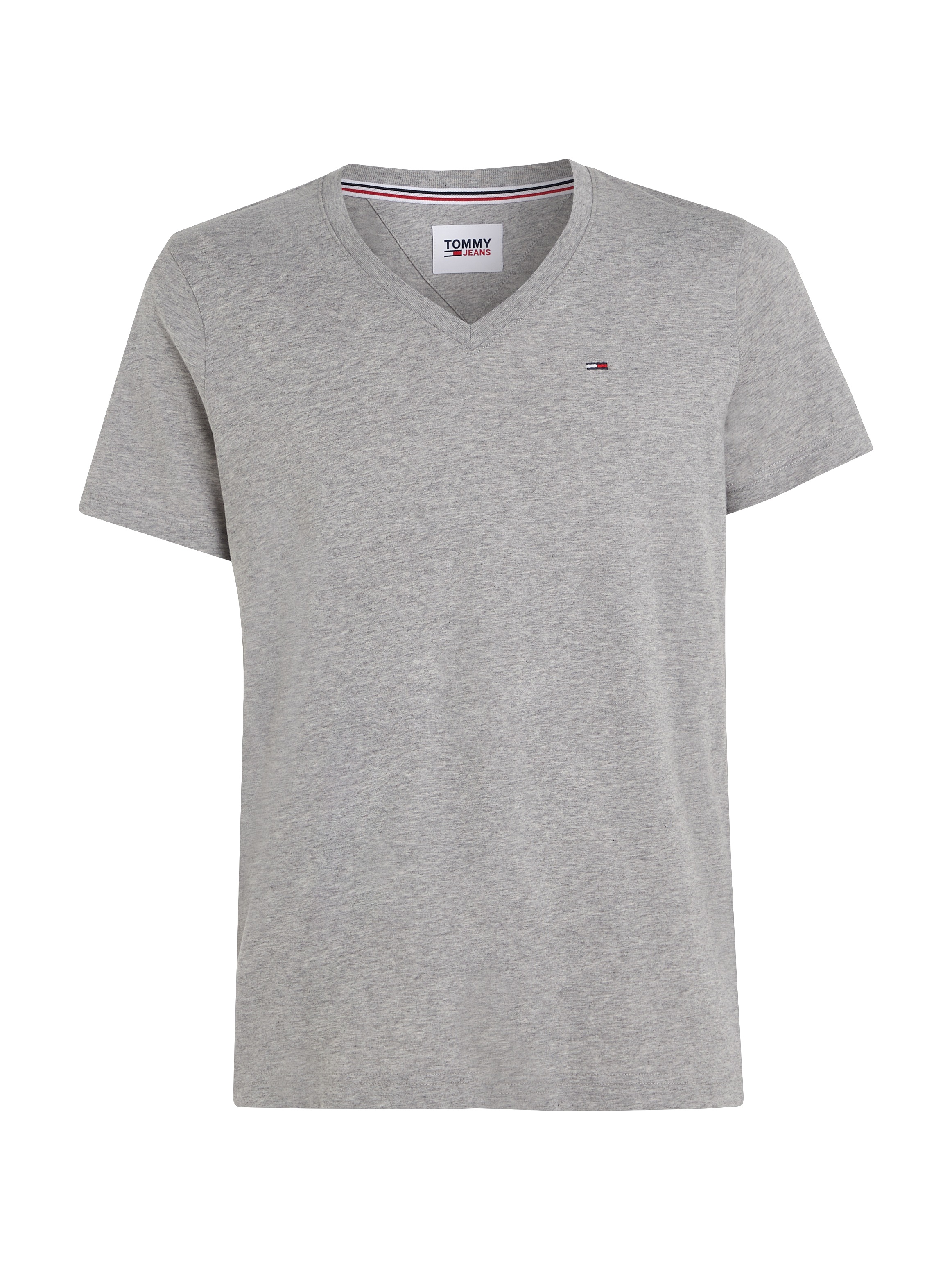 Tommy Jeans T-Shirt »TJM ORIGINAL JERSEY V NECK TEE«, mit V-Ausschnitt und dezenter Logo-Flag