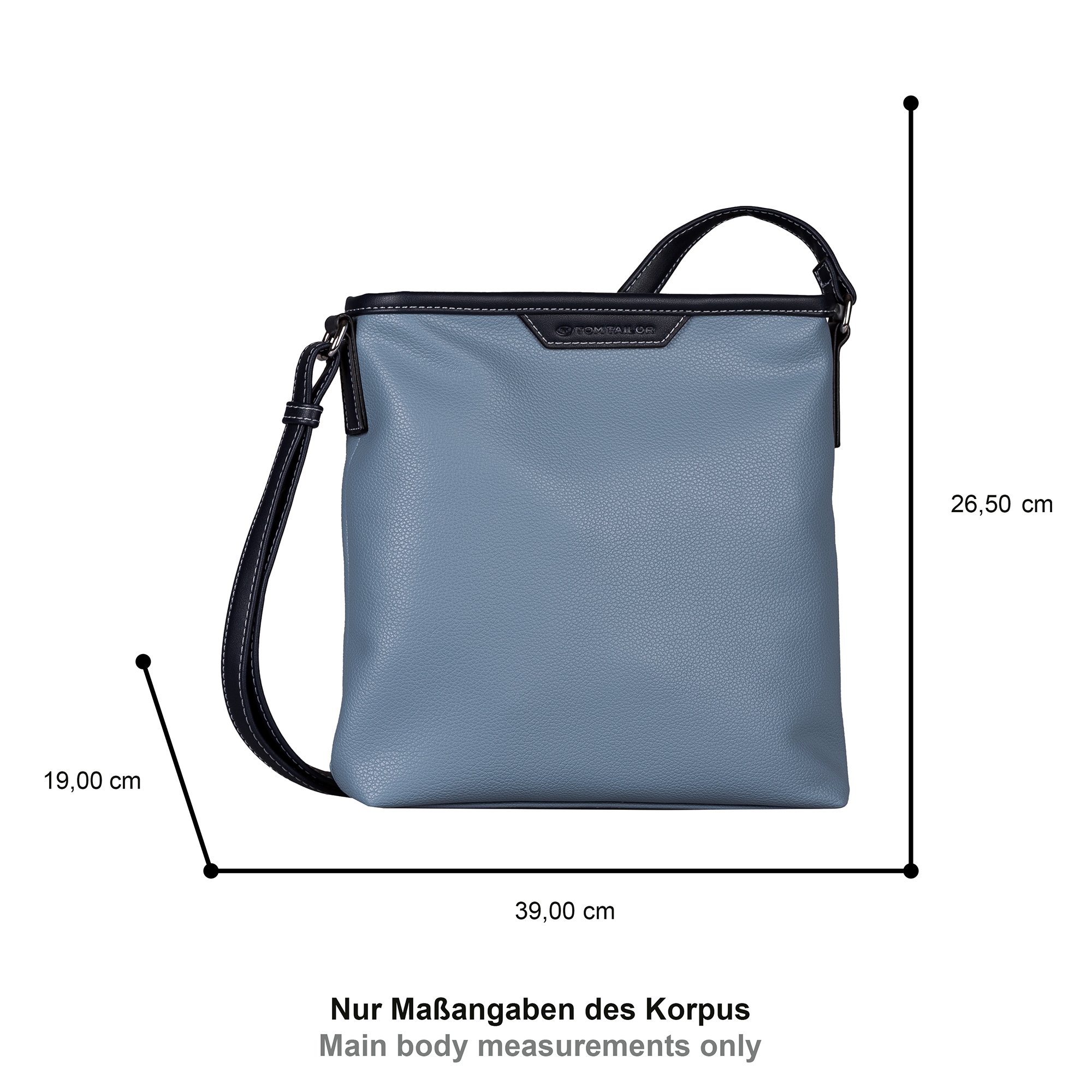 TOM TAILOR Umhängetasche »Leora« leichtgewichtige Styles aus fein genarbtem Lederimitat