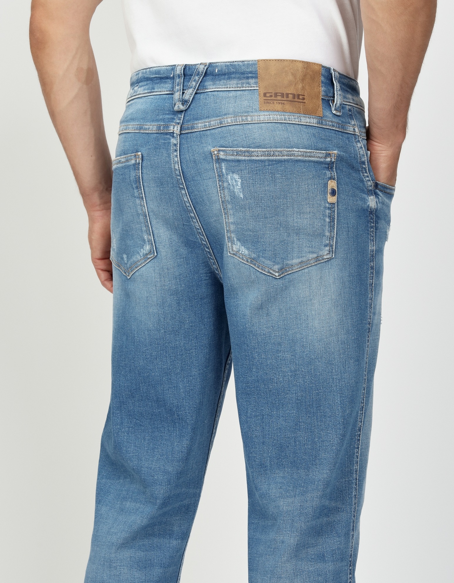 GANG Stretch-Jeans »94MARCO«, im relaxten 5-Pocket Style mit doppelter Gürtelschlaufe