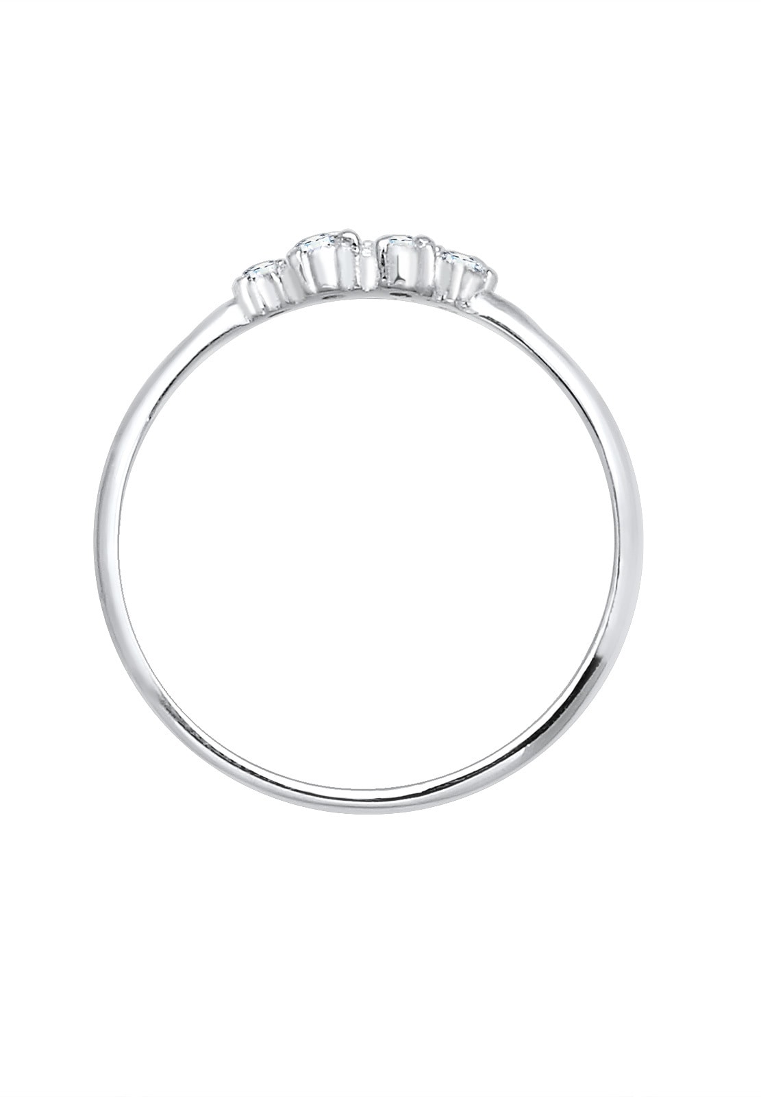 Elli DIAMONDS Verlobungsring »Ring Verlobung Diamant (0.105 ct) 925 Sterling Silber«