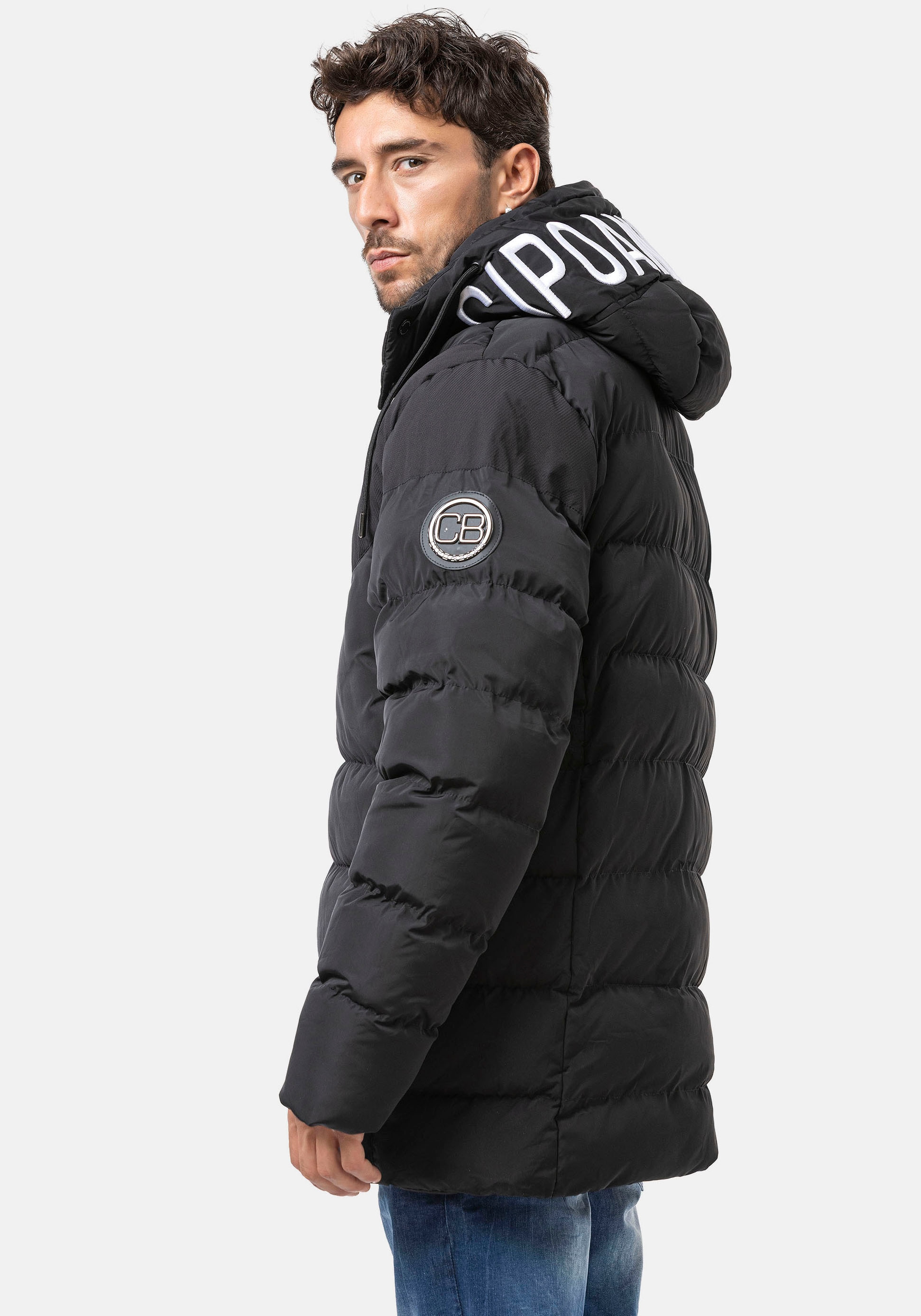 Cipo & Baxx Steppjacke mit Kapuze