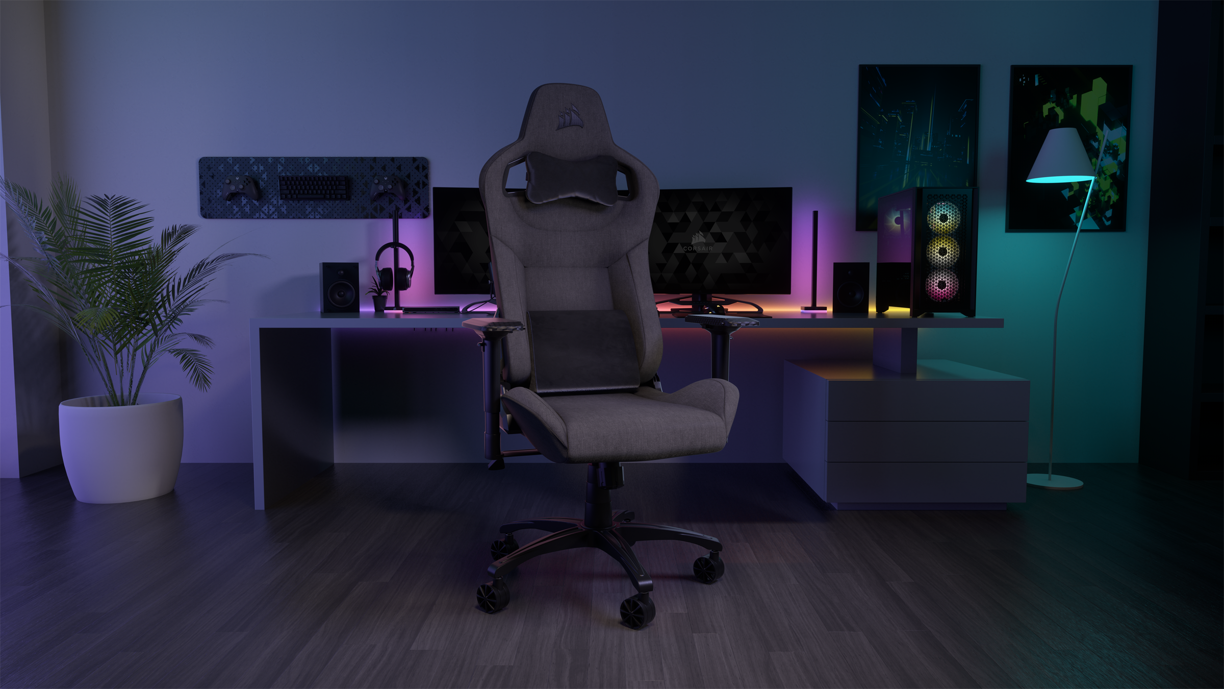 Corsair Gaming Chair »T3 Rush (2023) - Charcoal«