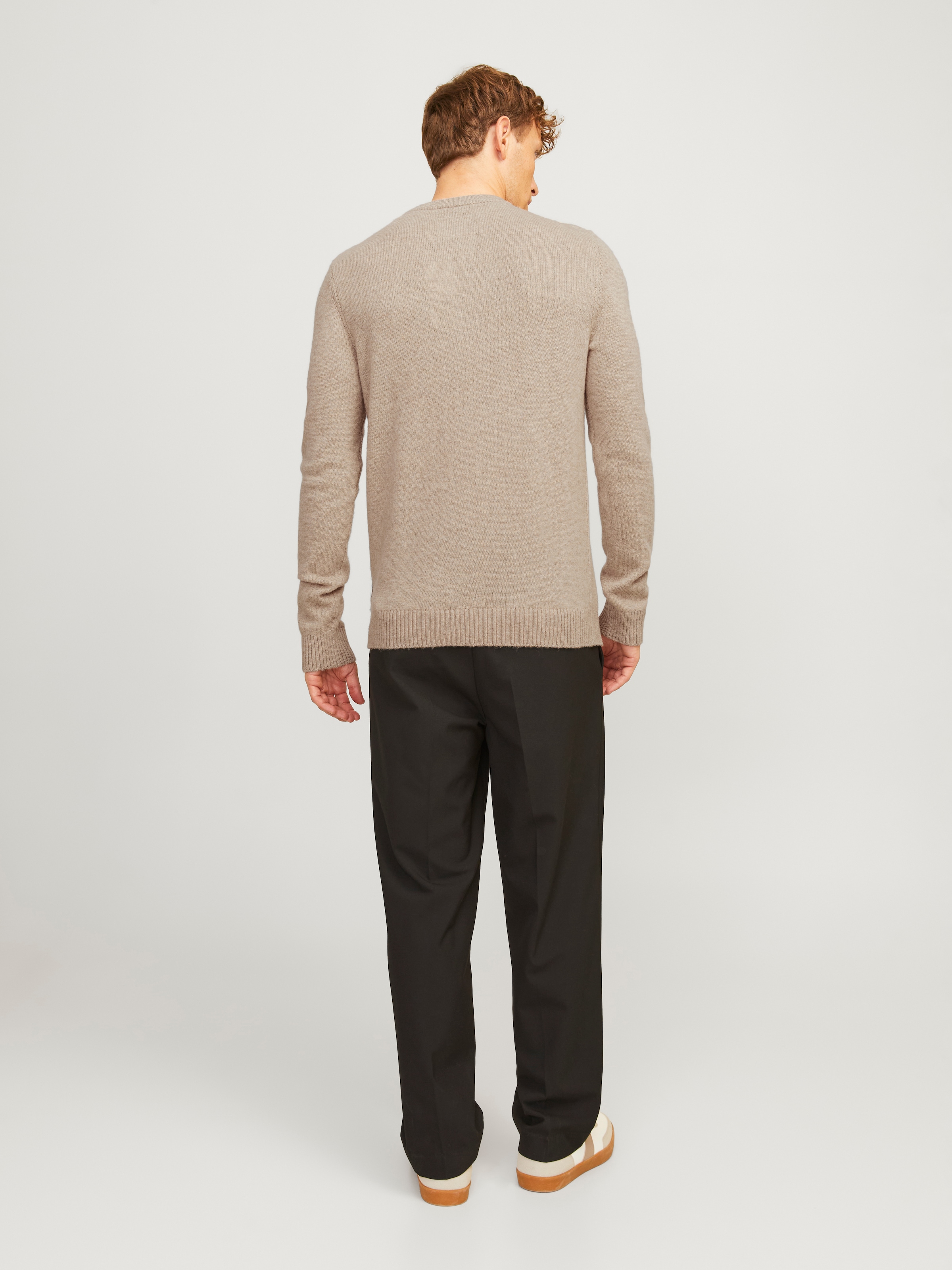 Jack & Jones Rundhalspullover »JPRBLULAMBSWOOL KNIT CREW NECK«