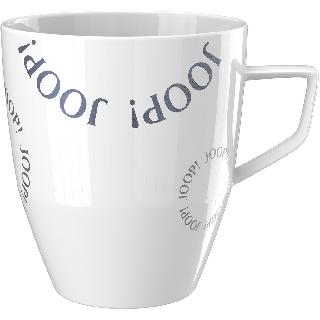 Joop! Becher »COLLECTOR'S MUG DESIGN EDITION im Dessin LOGO CIRCLES«, (1 tlg.), Sammelbecher mit neu interpretiertem JOOP! Logo-Muster, 320 ml