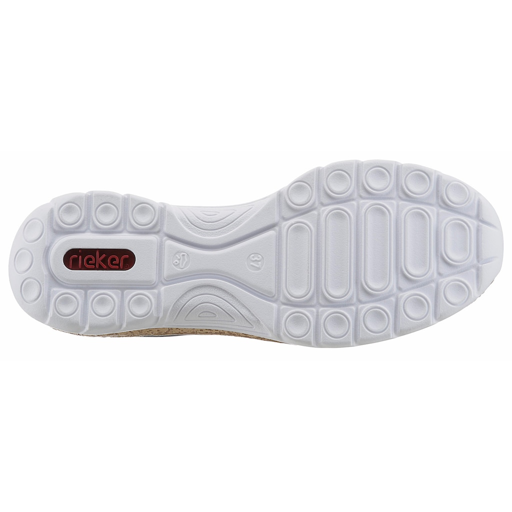 Rieker Slip-On Sneaker, mit Außenreißverschluss