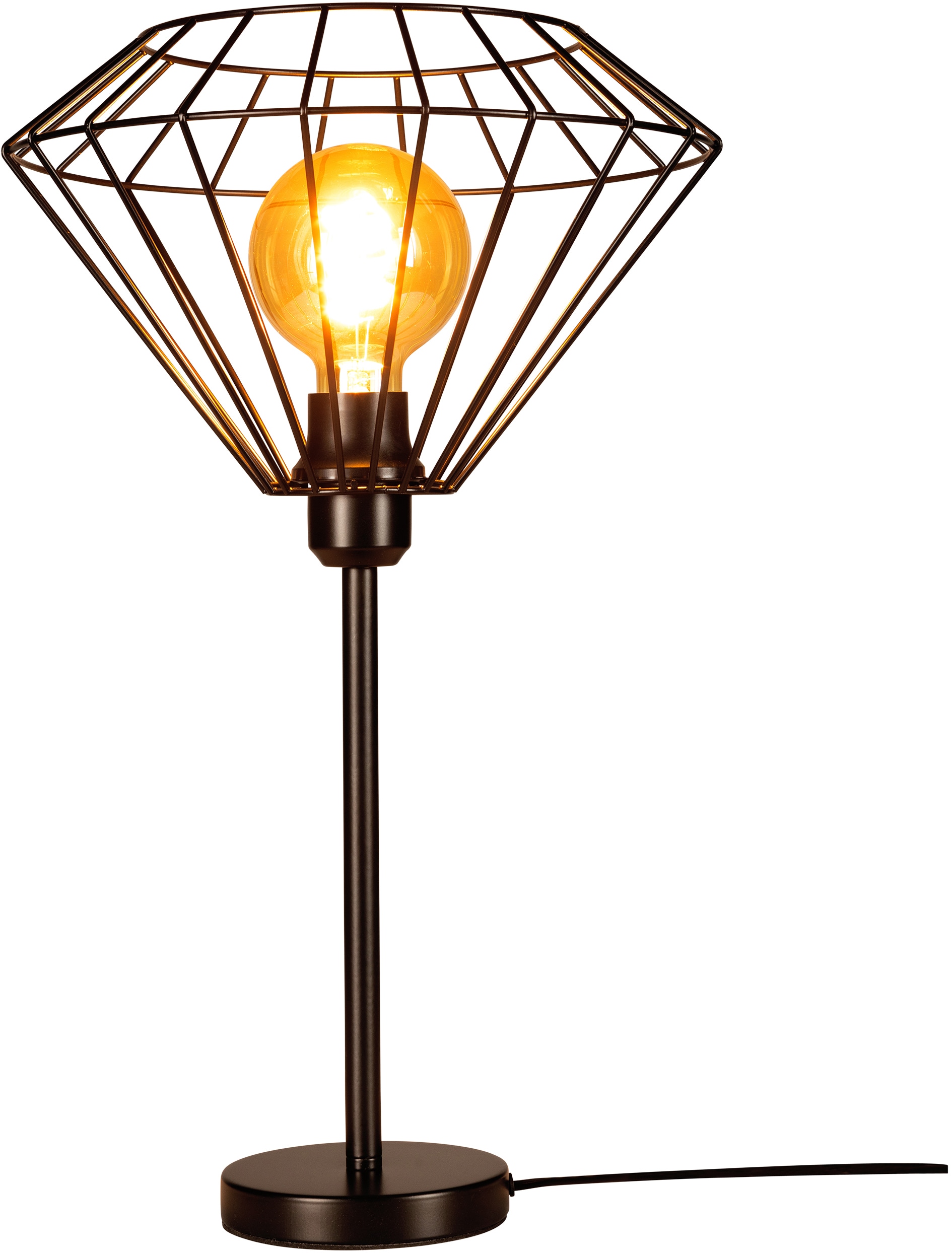 BRITOP LIGHTING Tischleuchte »Raquelle«, 1 flammig-flammig, Dekorative Leuchte aus Metall, passende LM E27 - exkl., Made in Europe