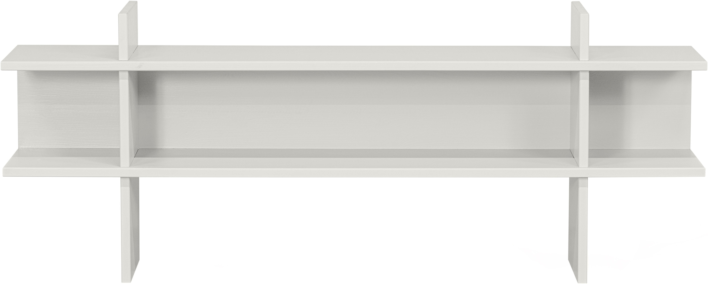 WOOOD Beistelltisch »Jana aus FSC®-Kiefernholz, schutzlackiert 180x35x70 cm« Tragkraft 15 kg, drei offene Fächer, Framestärke 2,4 cm
