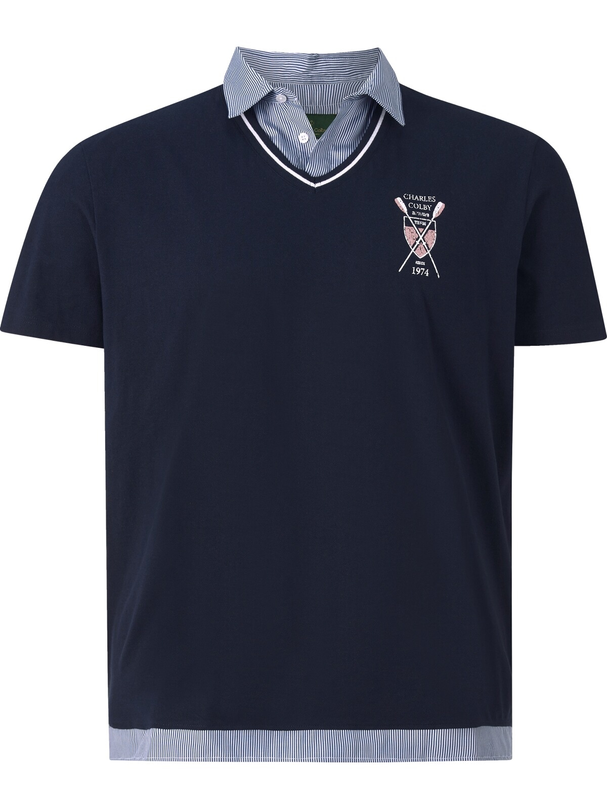 Charles Colby Poloshirt »Poloshirt EARL WILLERS«, (1 tlg.), mit Business-Kragen