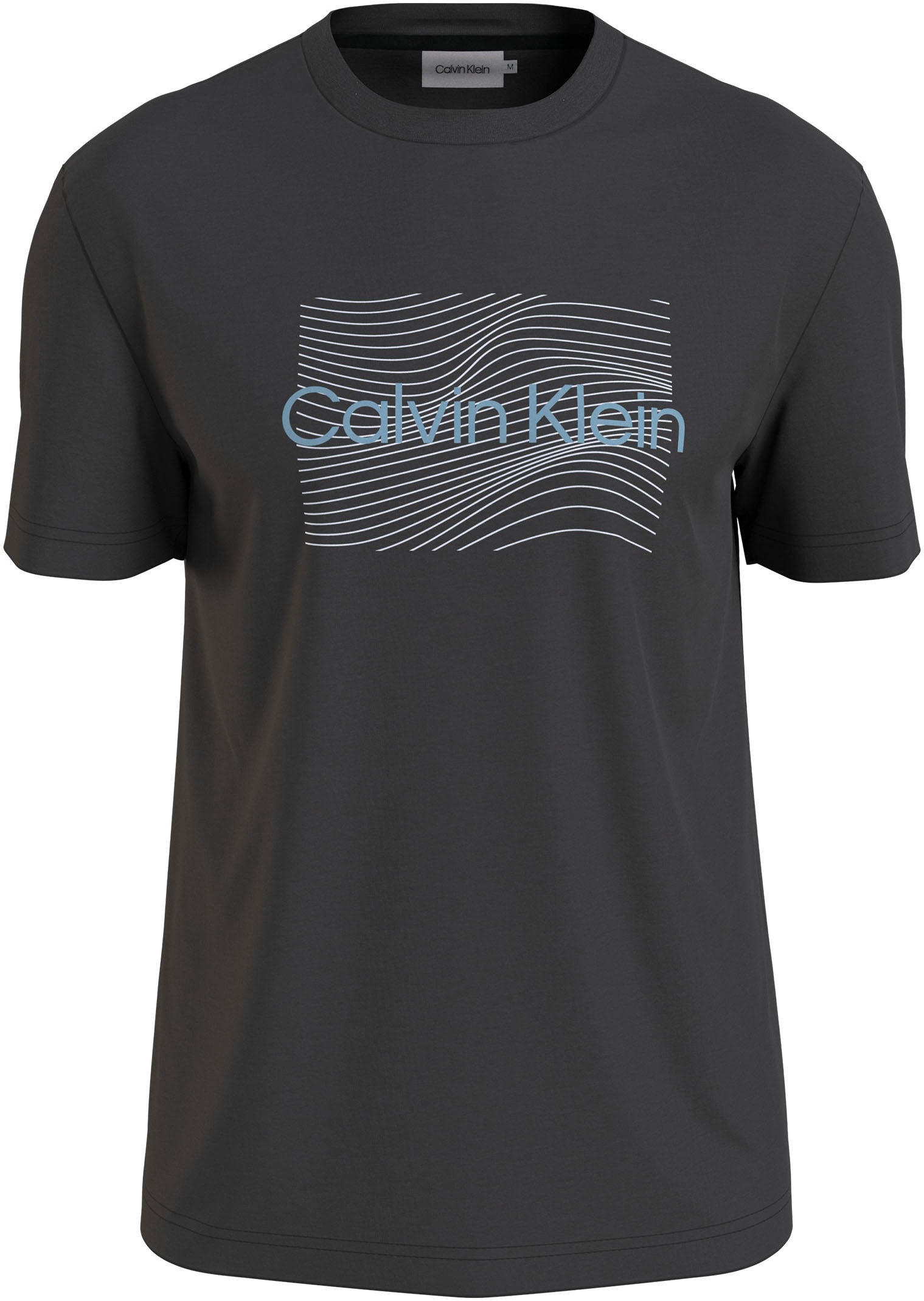 Calvin Klein Markenlabel LOGO HERO bei LINES ♕ T-SHIRT«, T-Shirt »WAVE mit
