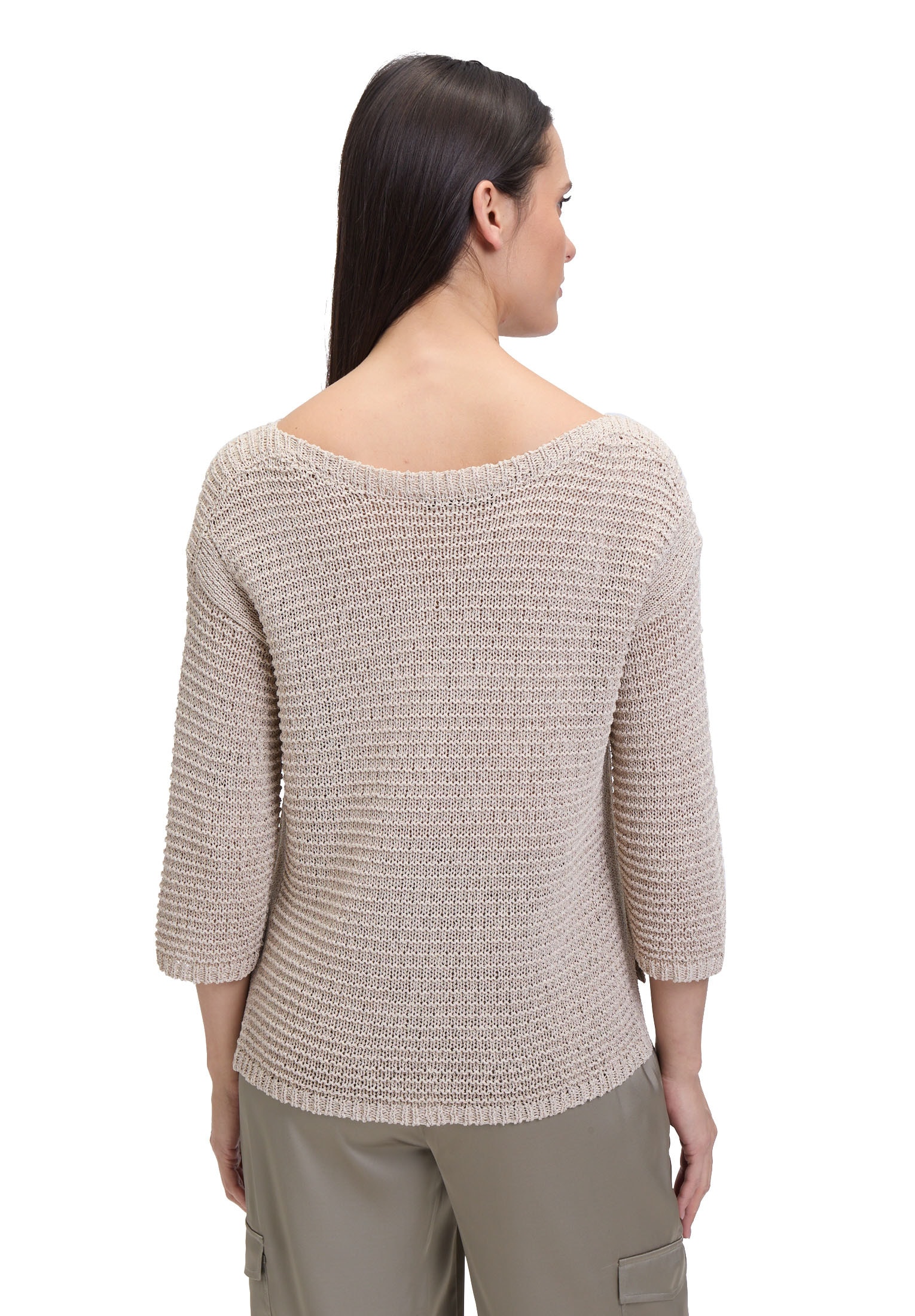 Betty Barclay Rundhalspullover »Grobstrick-Pullover mit 3/4 Arm«